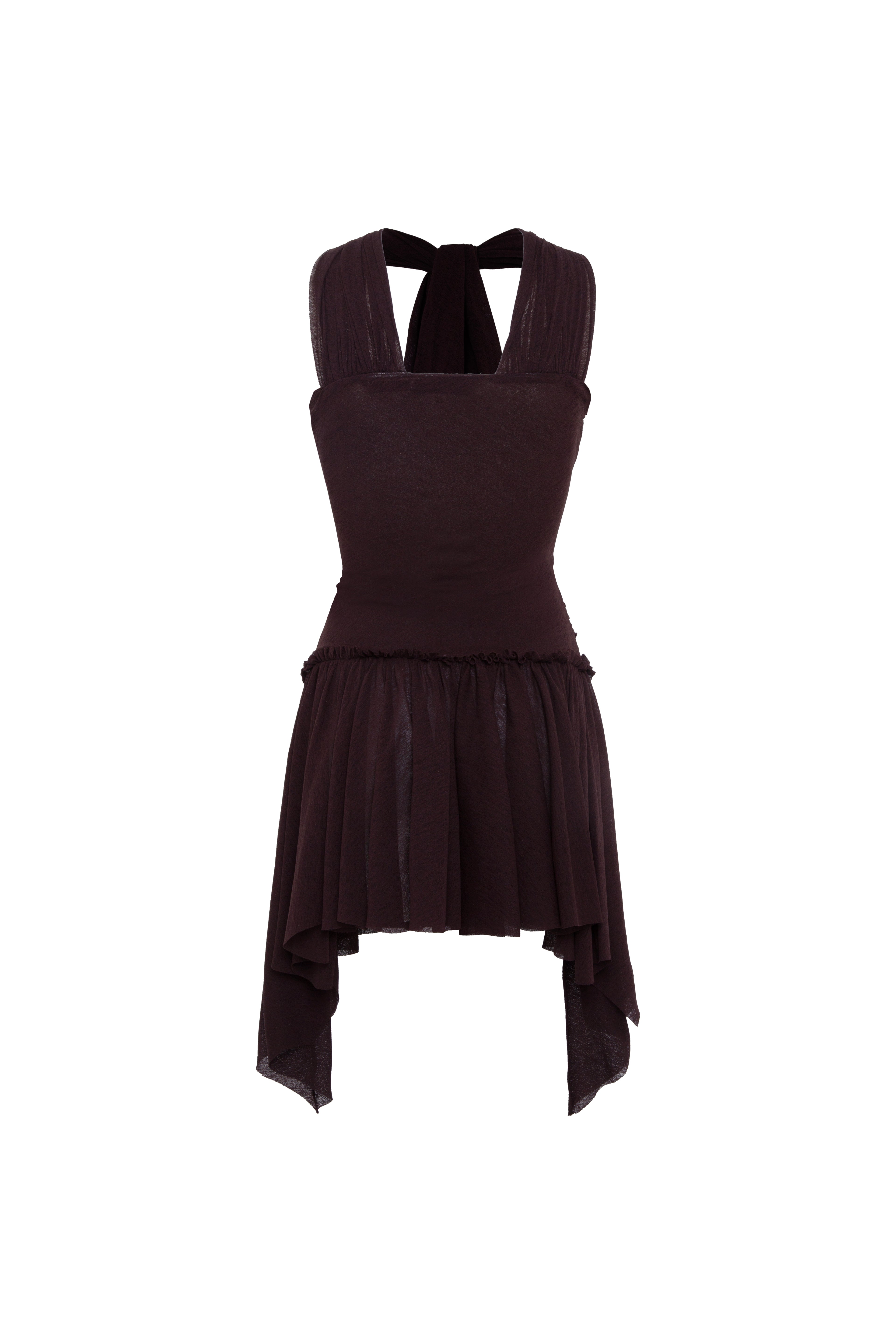 MILLY - Mini mesh dress with cut-out details