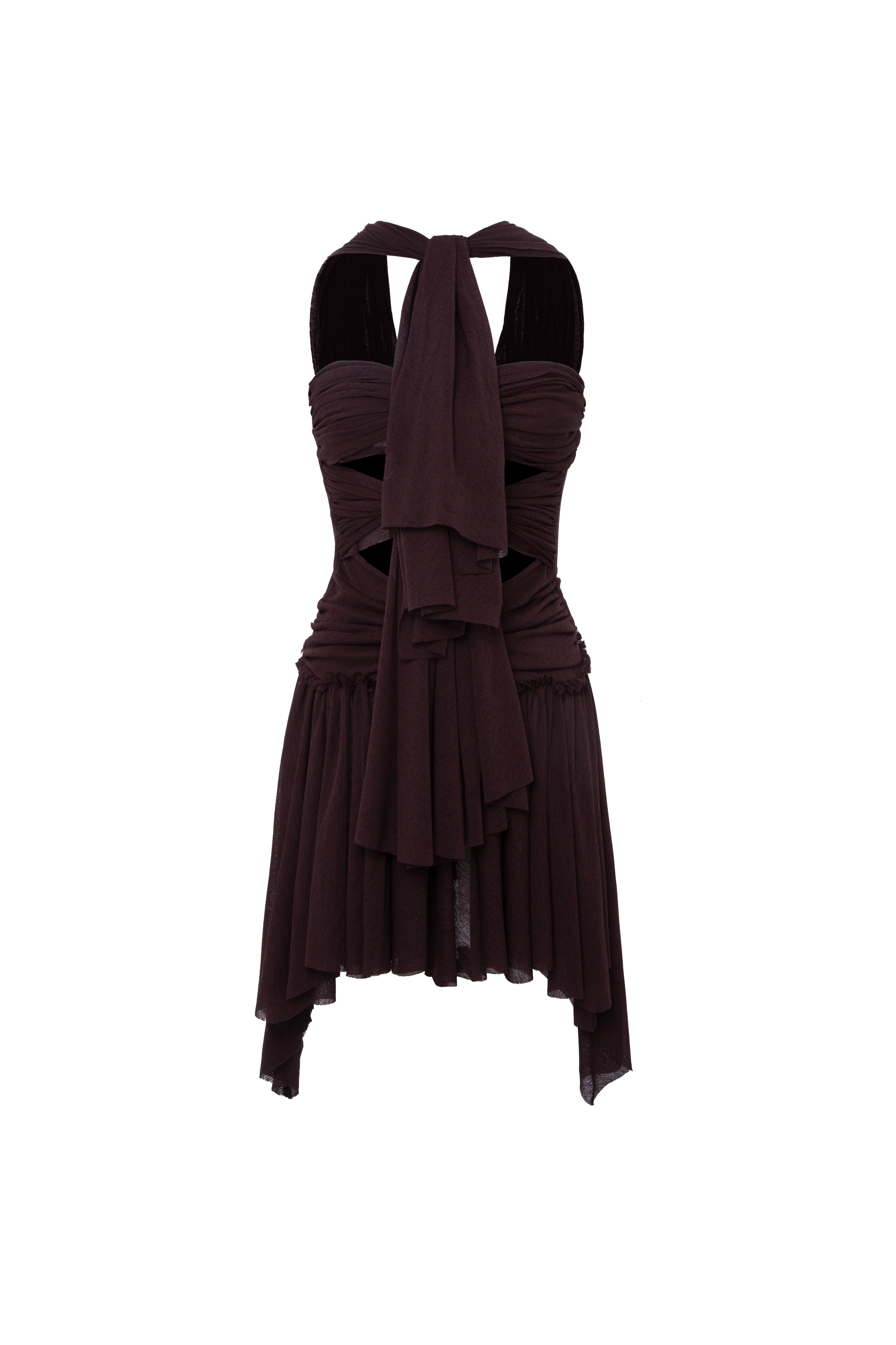 MILLY - Mini mesh dress with cut-out details