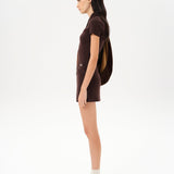 MOLLIE - Button detailed short sleeve knit top