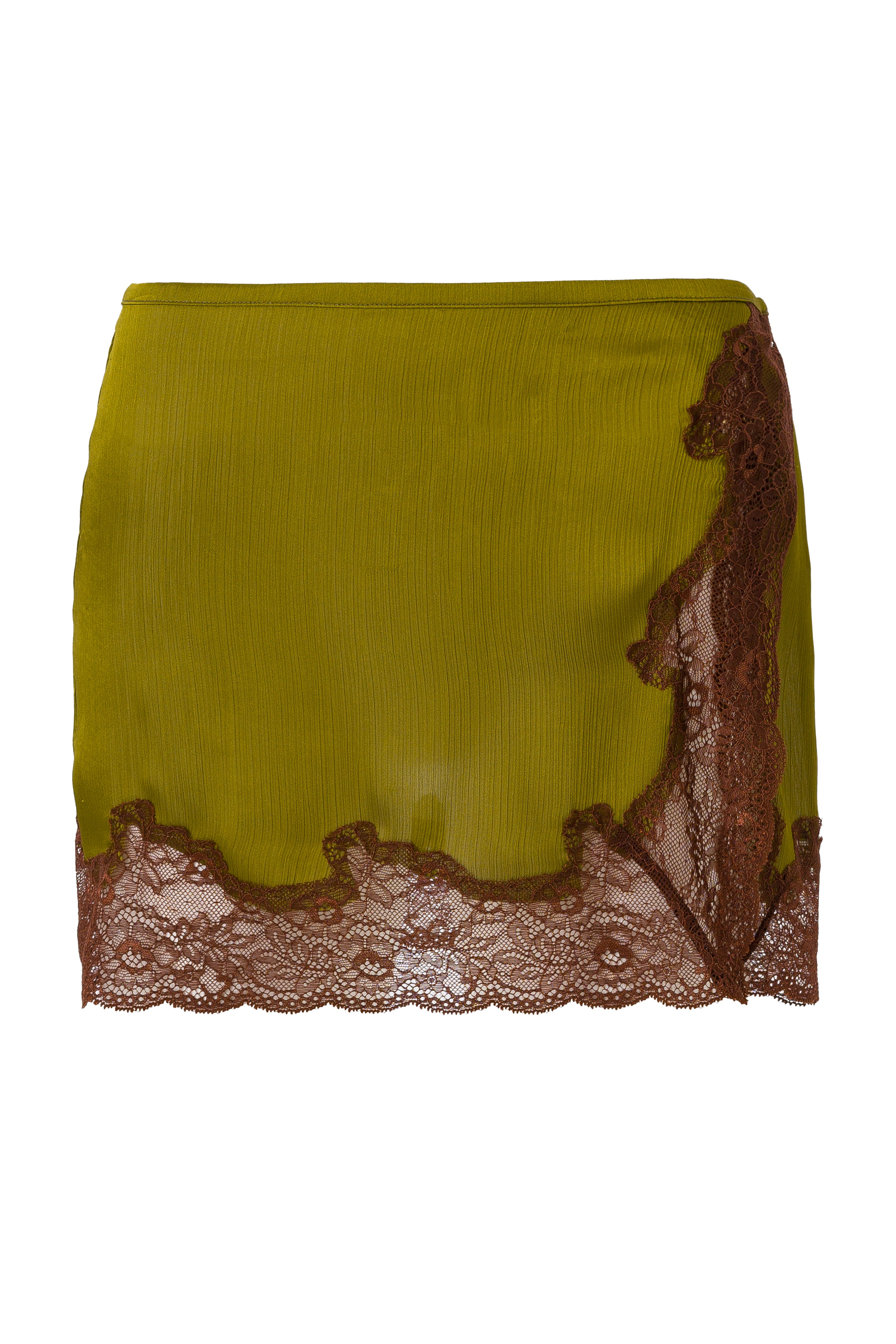 NIERA - Lace-trimmed mini skirt