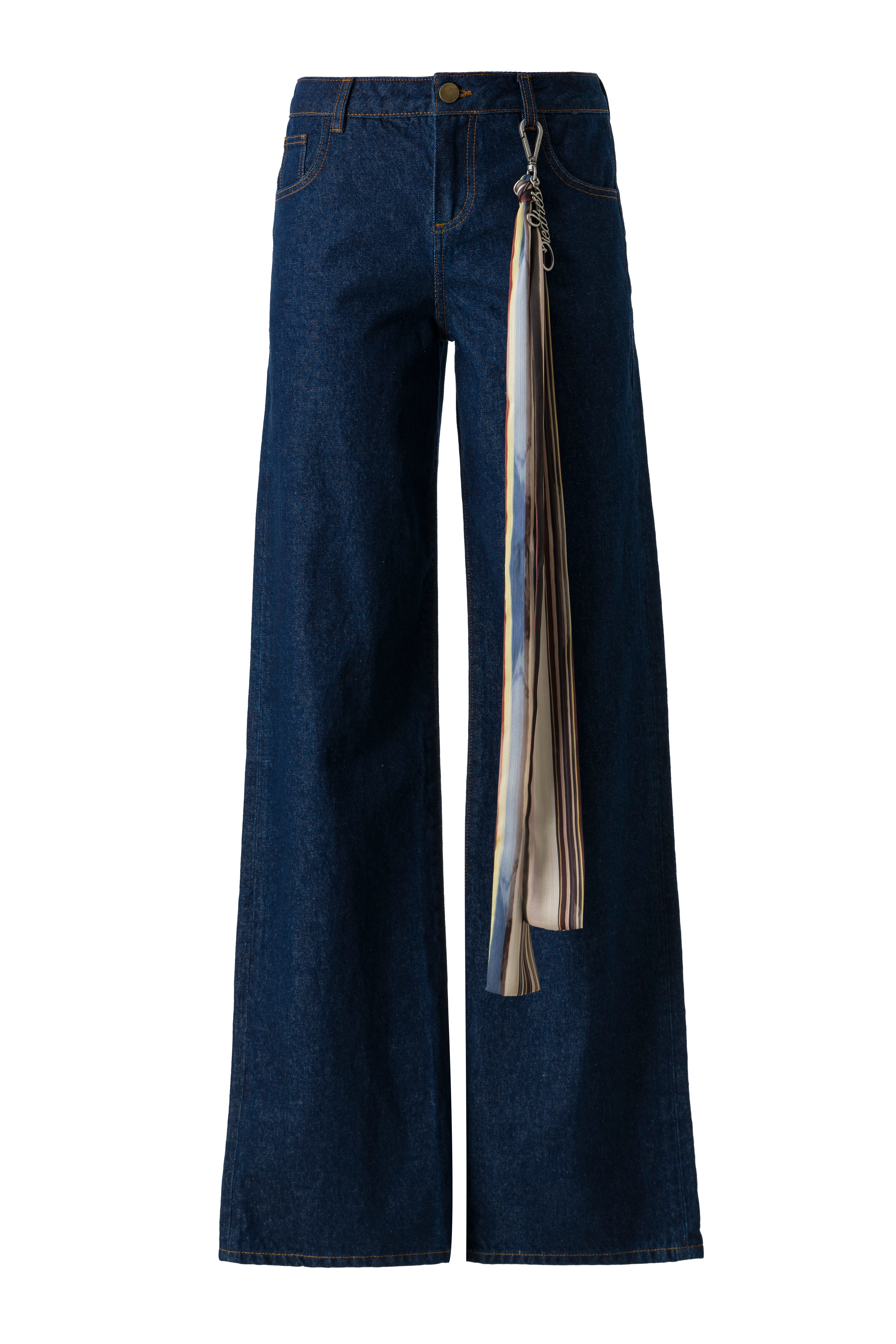 ODETTE - Wide-leg jeans with a chain detail