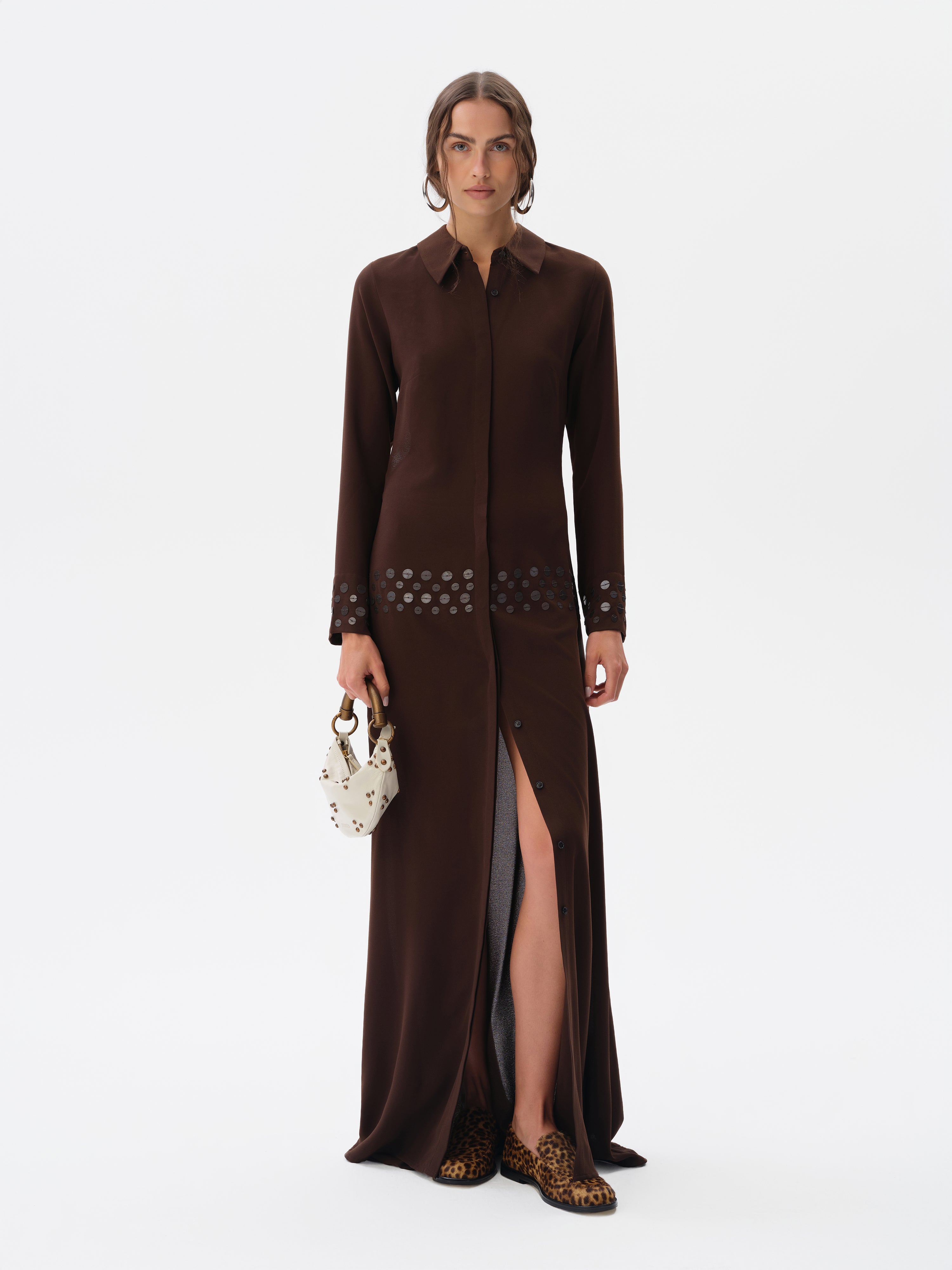 PALOMA - Open-back crepe dress