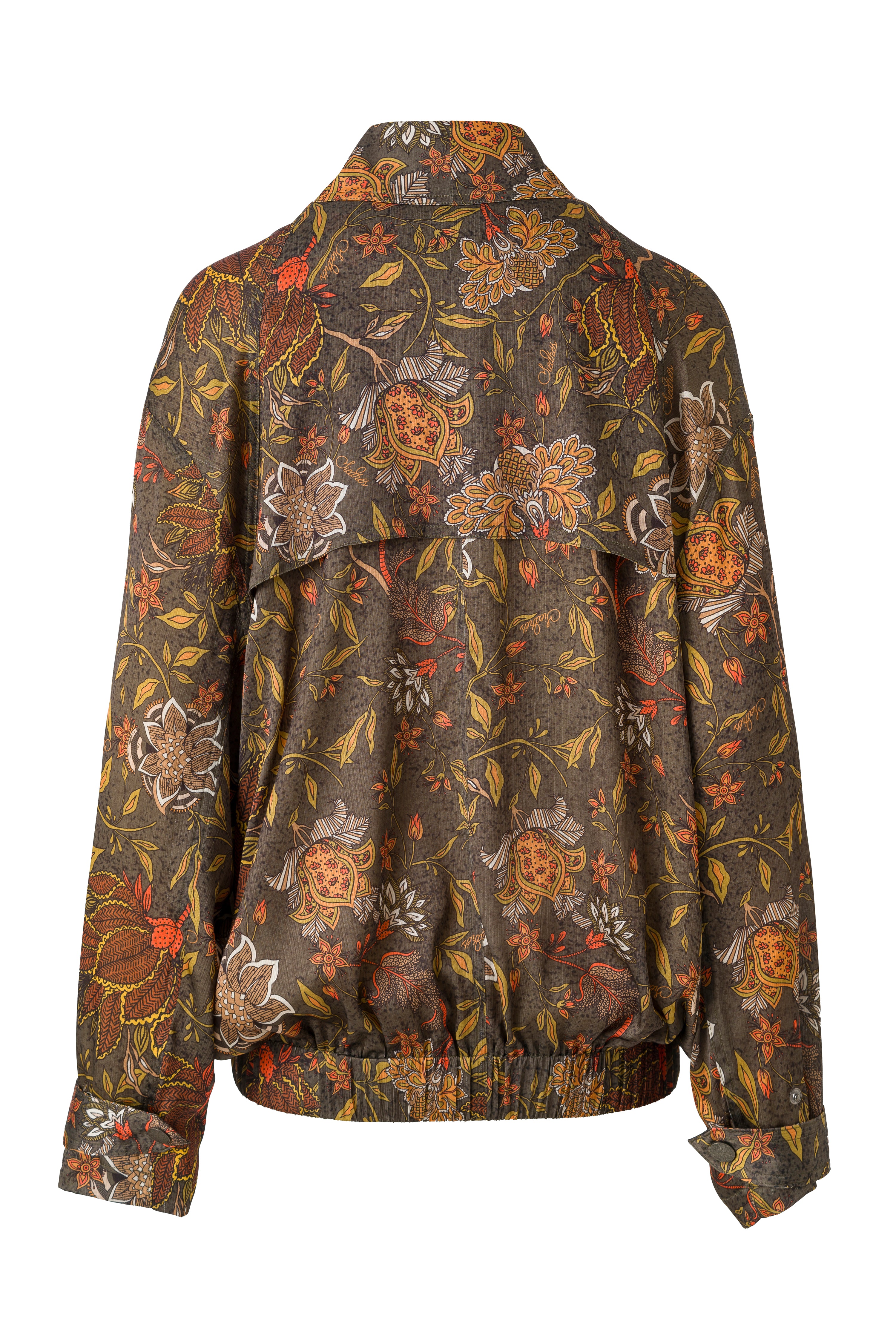 POLCA - Floral-printed oversized bomber jacket