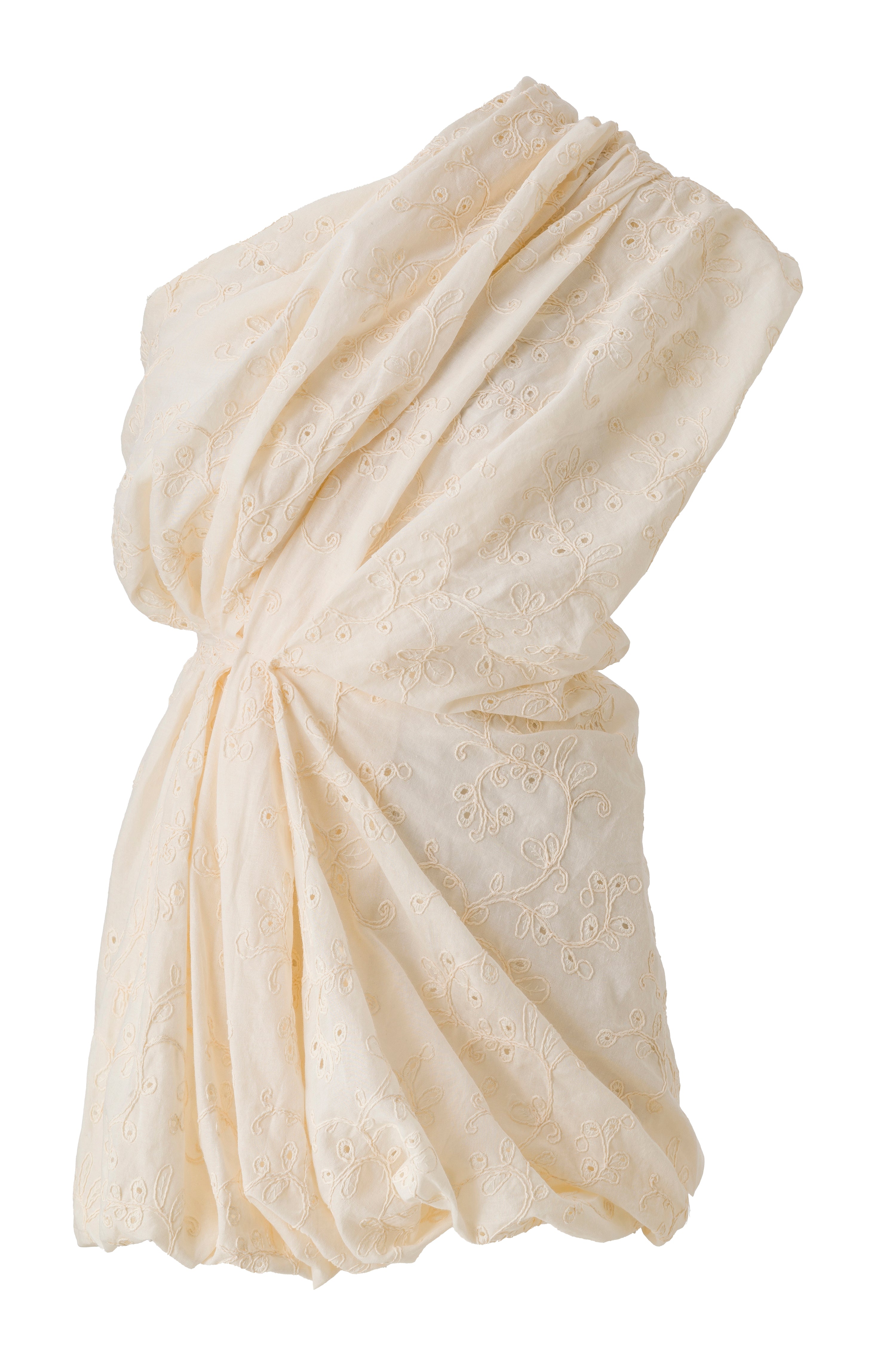 PULA - One-shoulder embroidered balloon dress