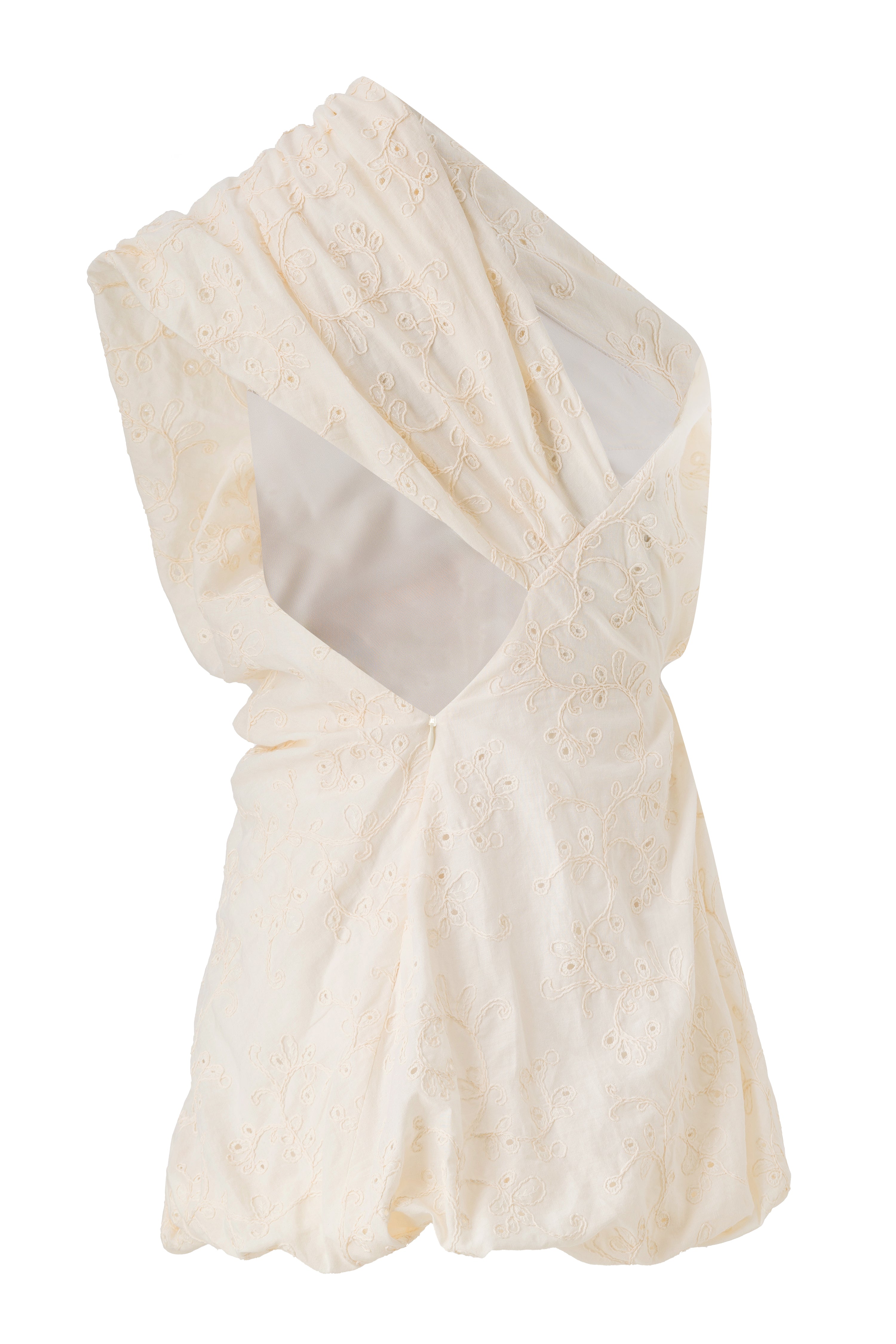 PULA - One-shoulder embroidered balloon dress
