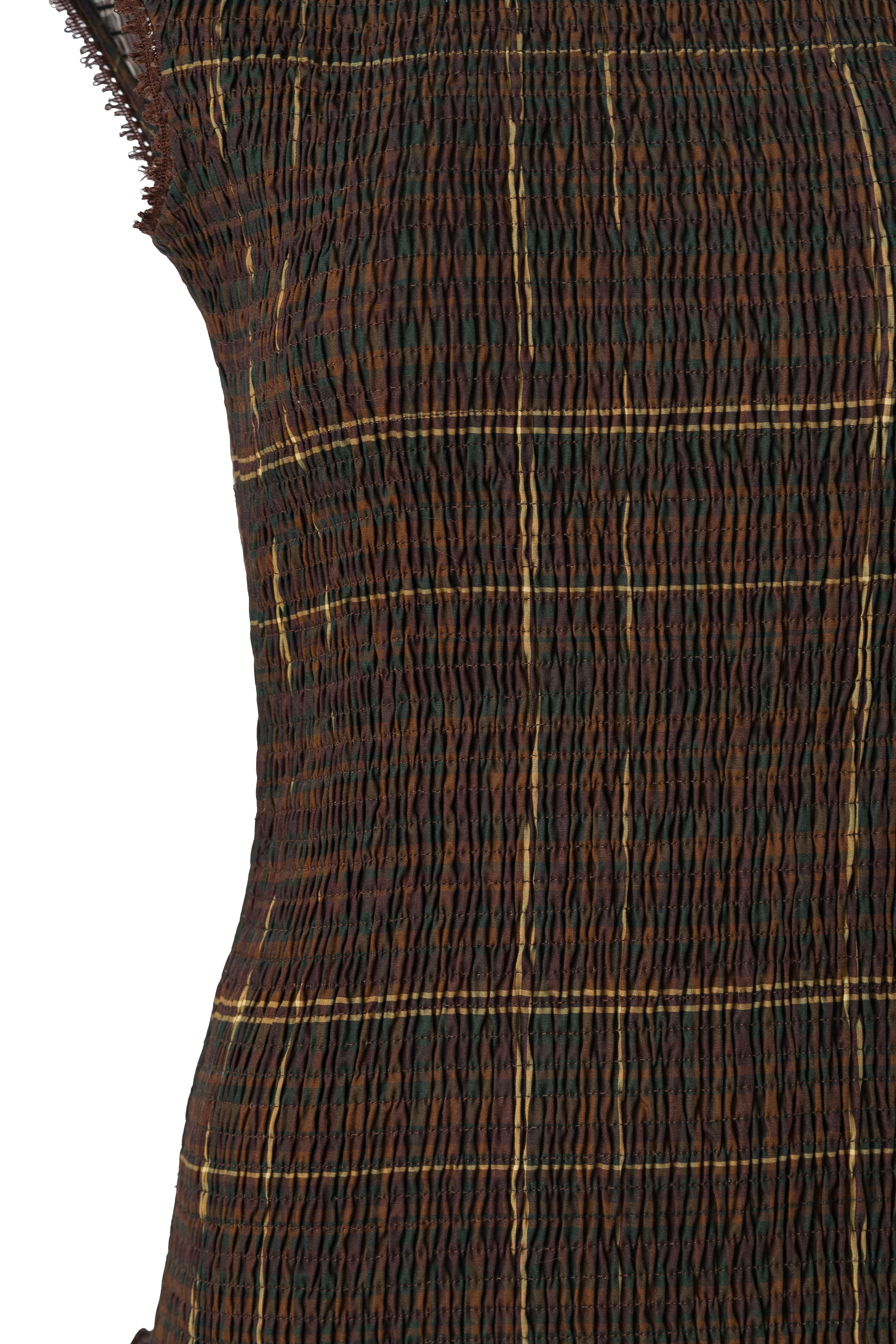 RENES - Open-back smocked cotton-voile maxi dress