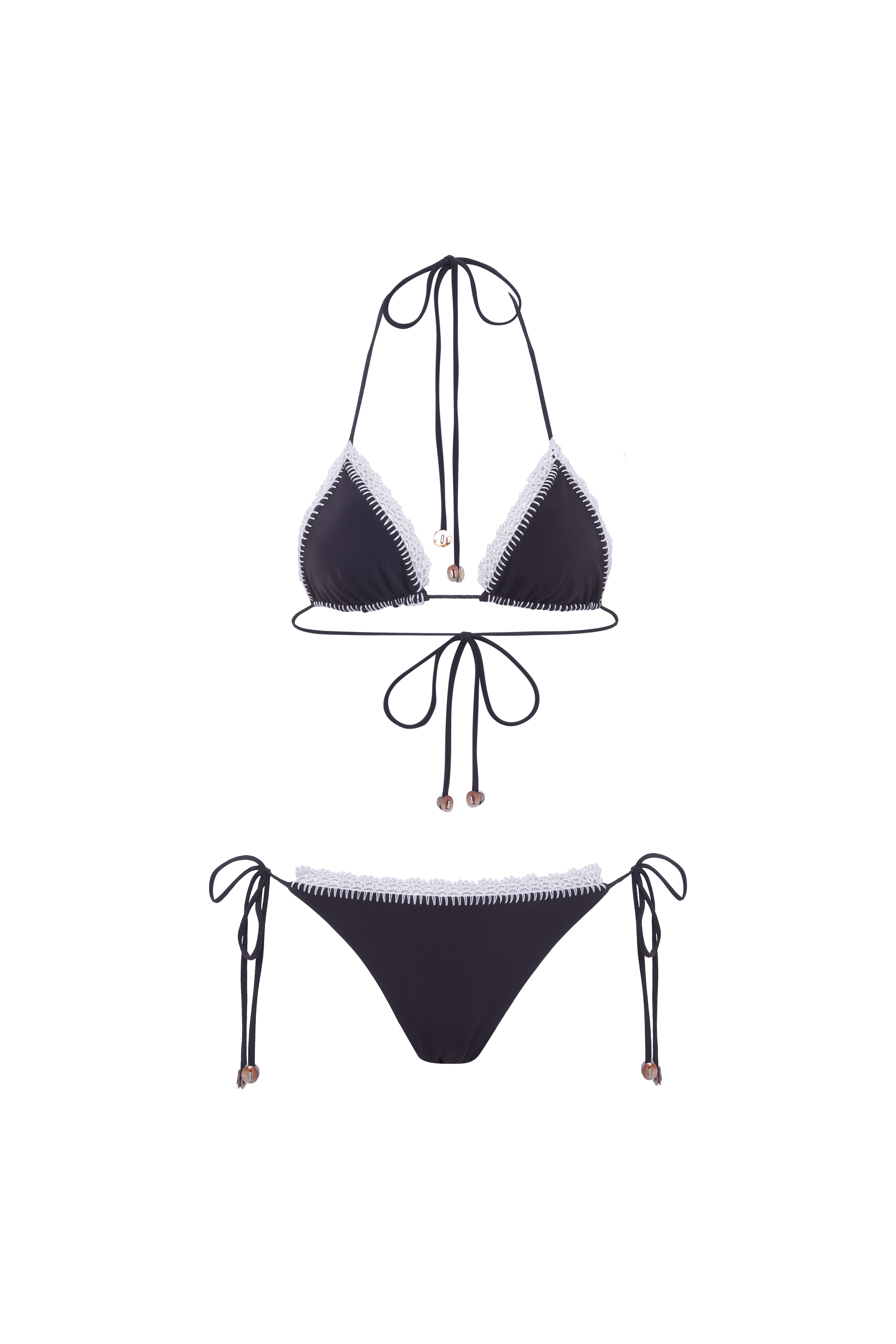 ROM - Crochet detailed low-rise bikini briefs