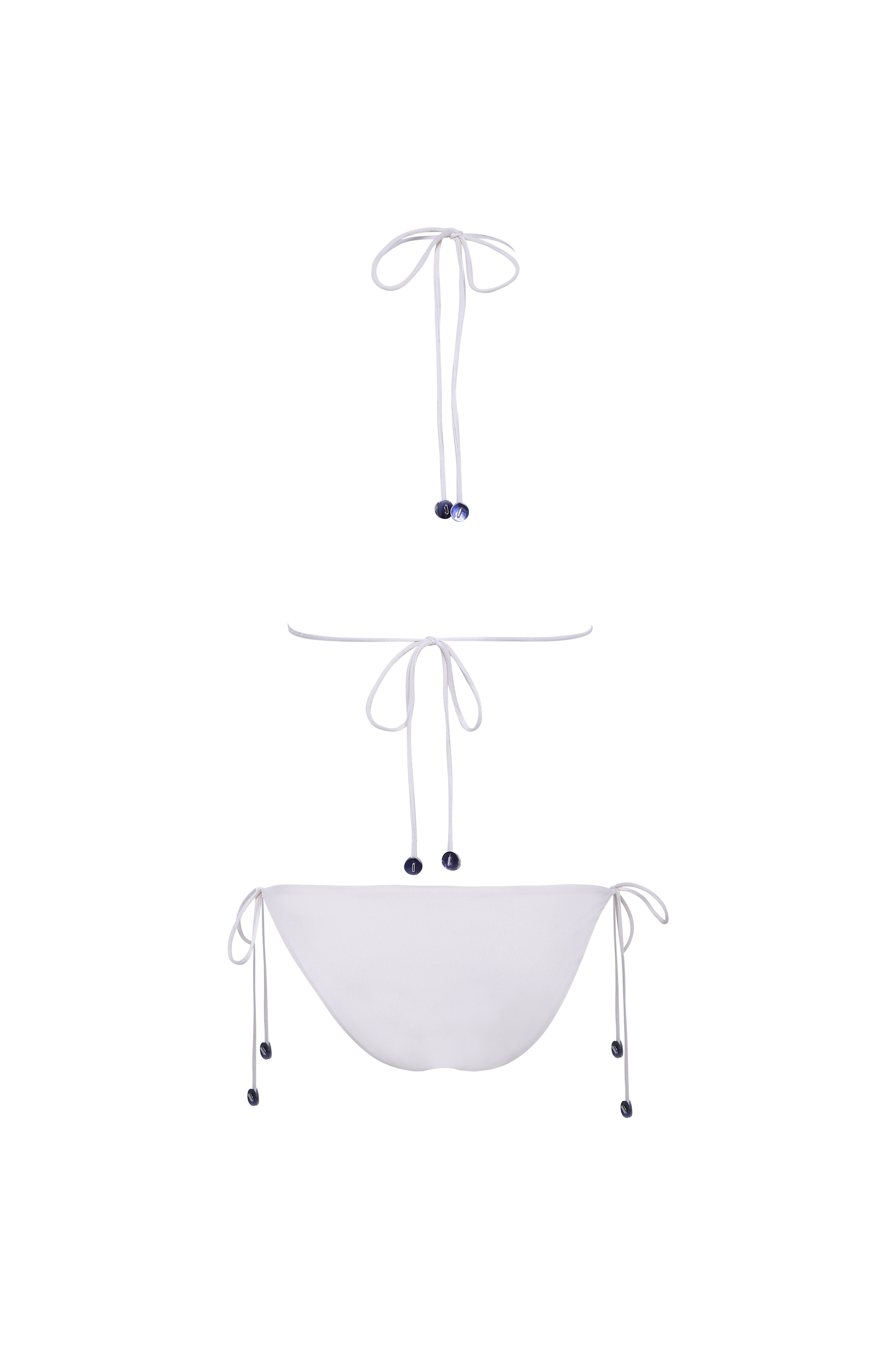 ROM - Embellished tie-detailed low-rise bikini briefs