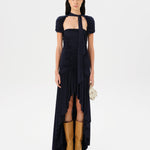 ROXY - Stretch jersey ruched maxi dress