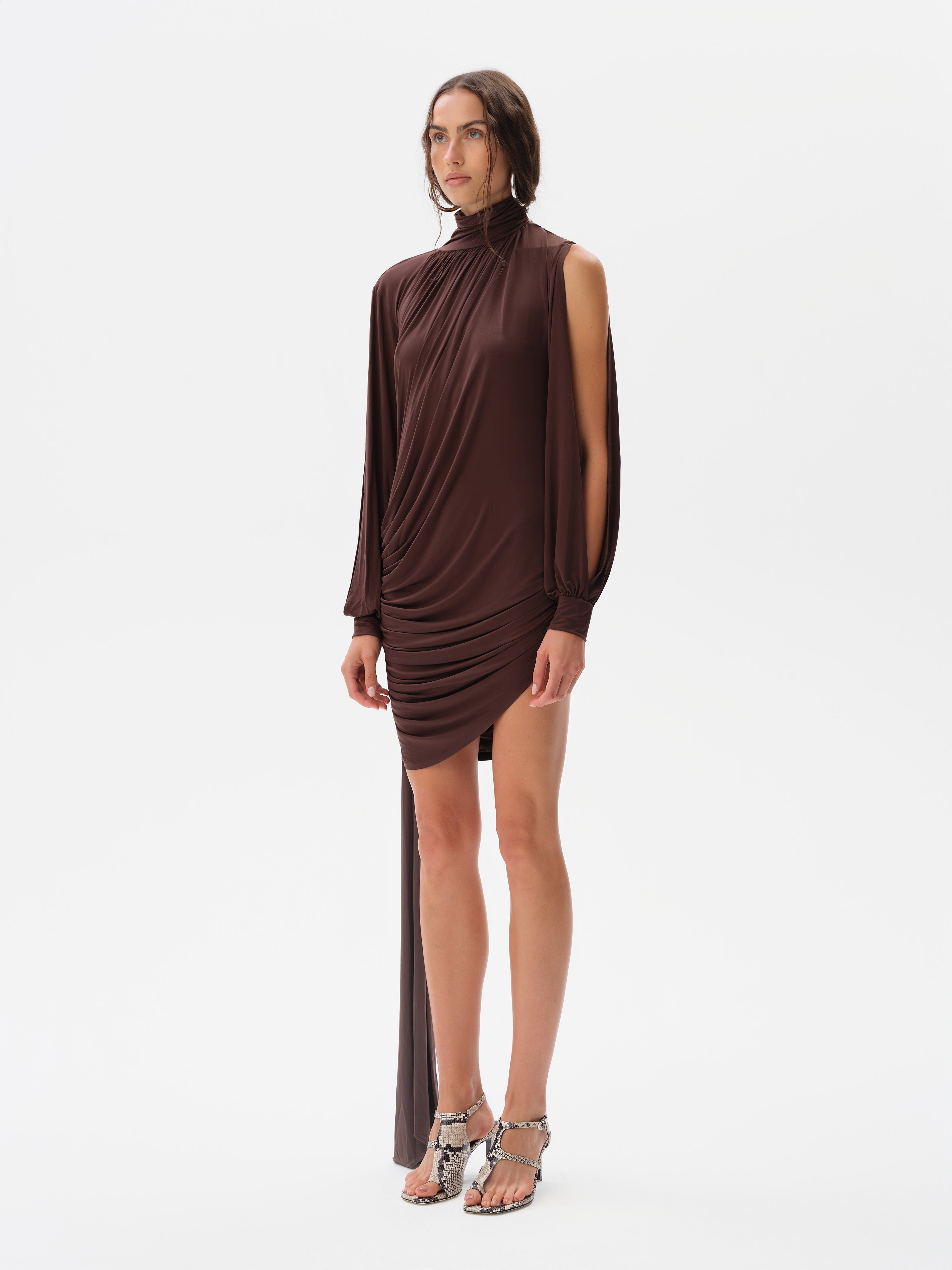 SELENE - High-neck mini jersey dress by SIEDRS | Official website SELENE - High-neck mini jersey dress by SIEDRS | Official website
