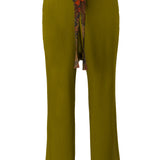 SHELA - Plisse tapered satin pants