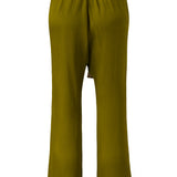 SHELA - Plisse tapered satin pants