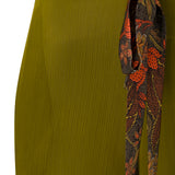 SHELA - Plisse tapered satin pants