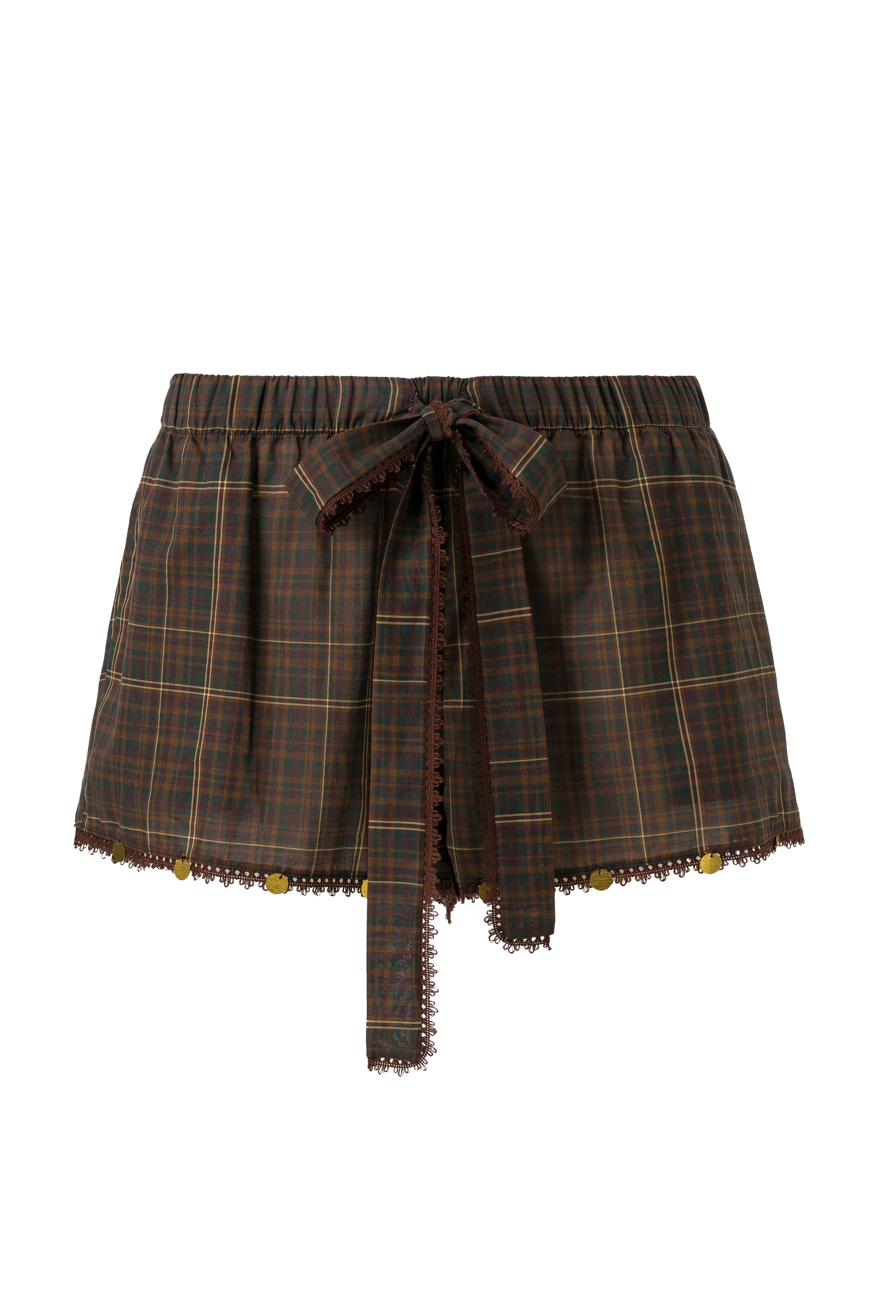 SHOL - Bow detailed mini shorts