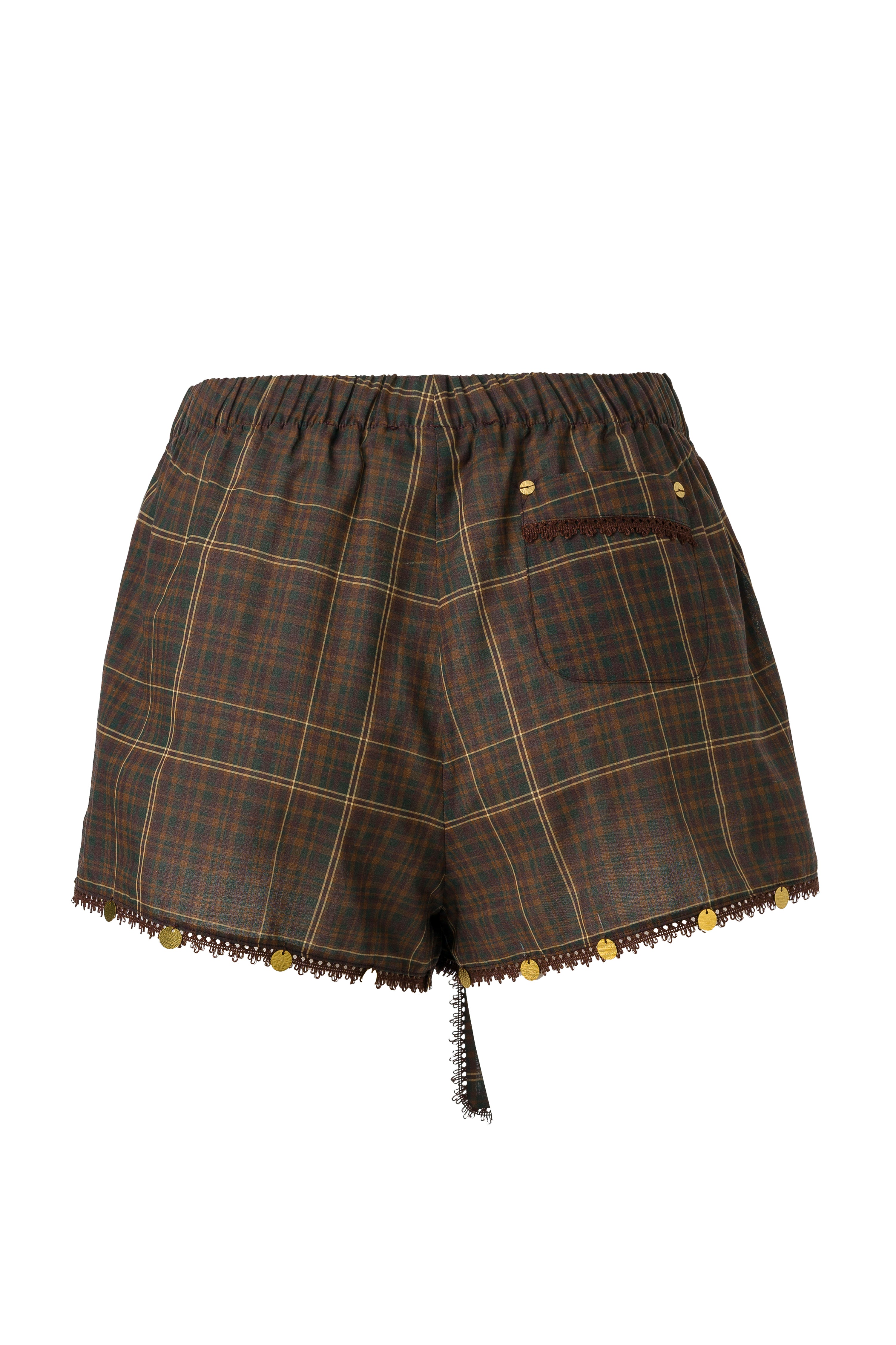 SHOL - Bow detailed mini shorts