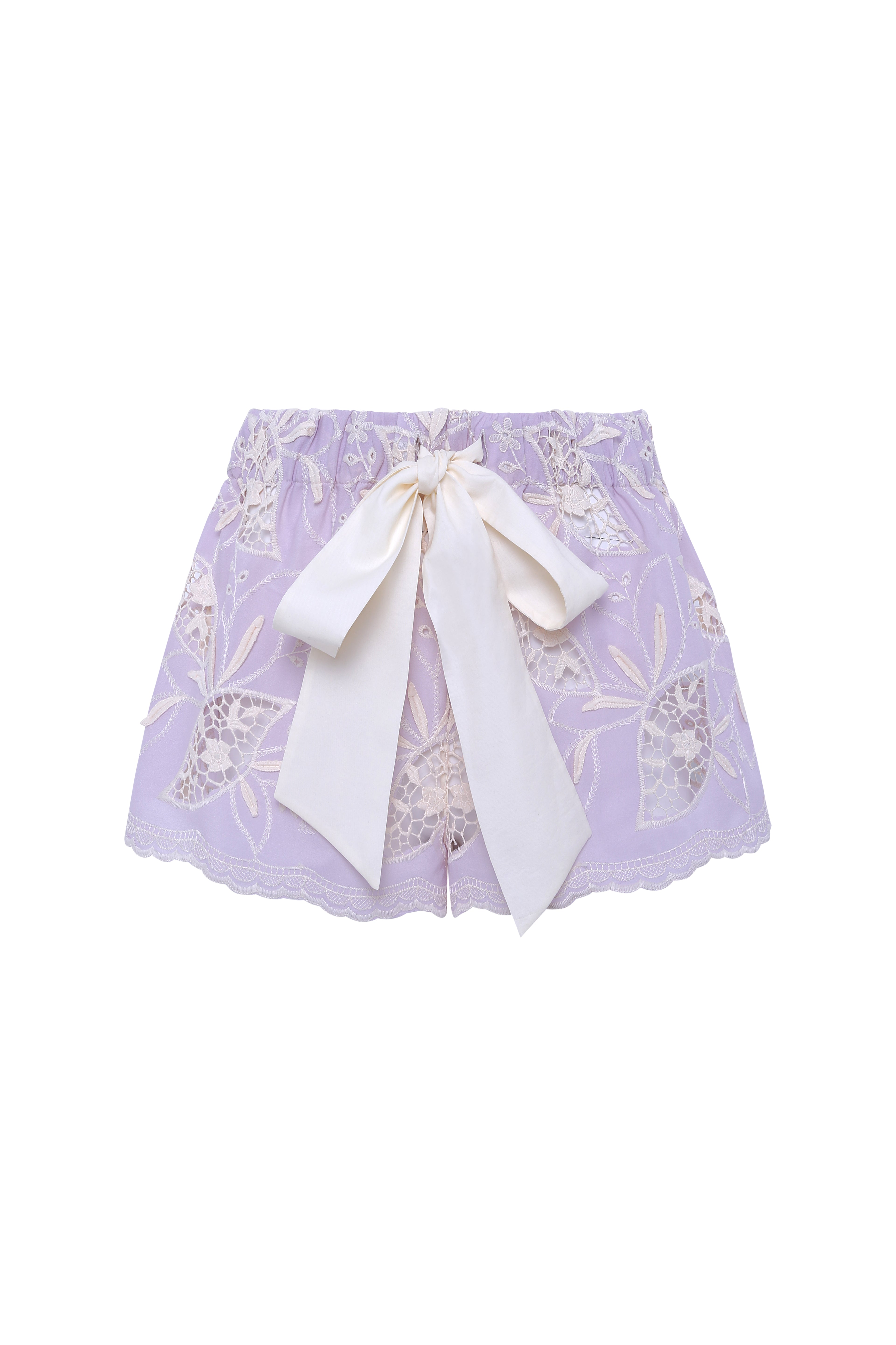 SHOL - Bow detailed mini shorts