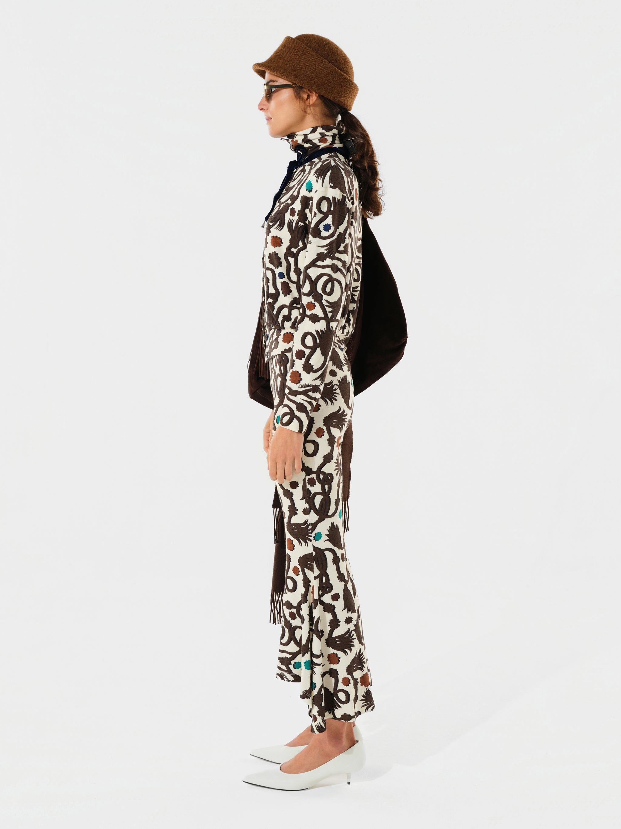 JESLYNN - Printed relaxed pants