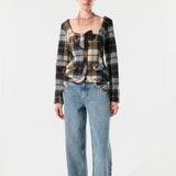 LENOR - Jacket with front bow detail