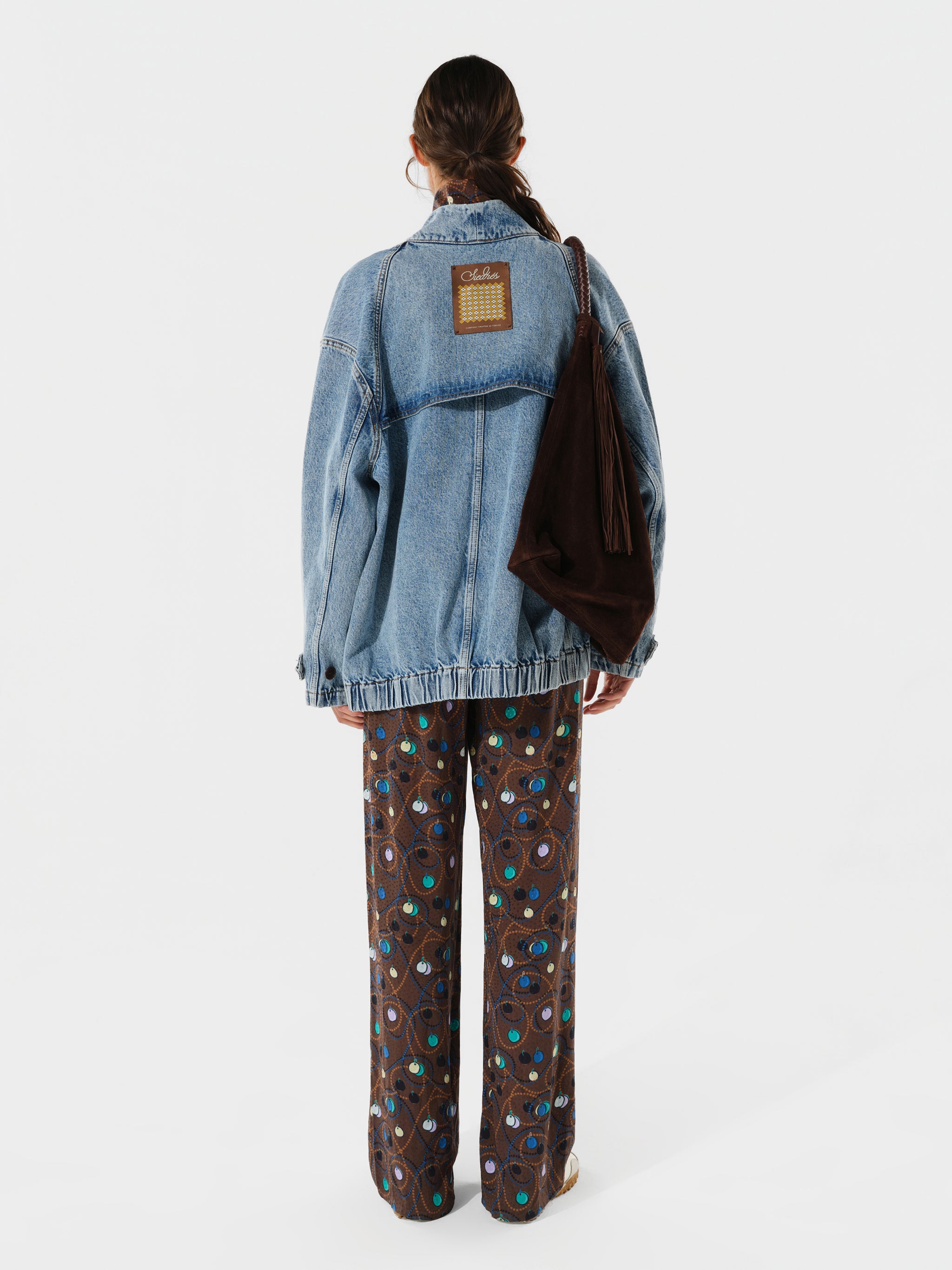 MANOCE - Printed wide-leg pant