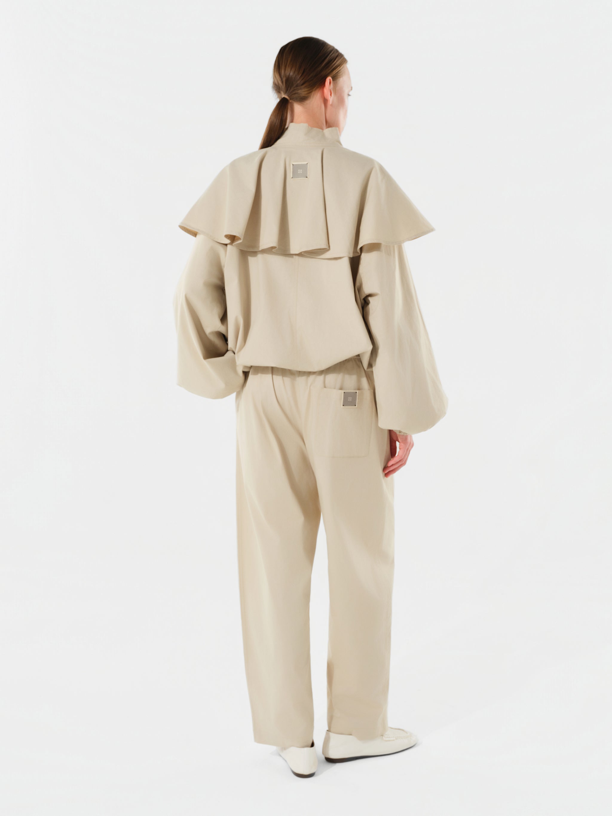 TAYLOR - Relaxed pleated cotton trousers
