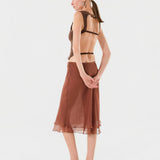 ZELNA - Fitted jersey top with stud details