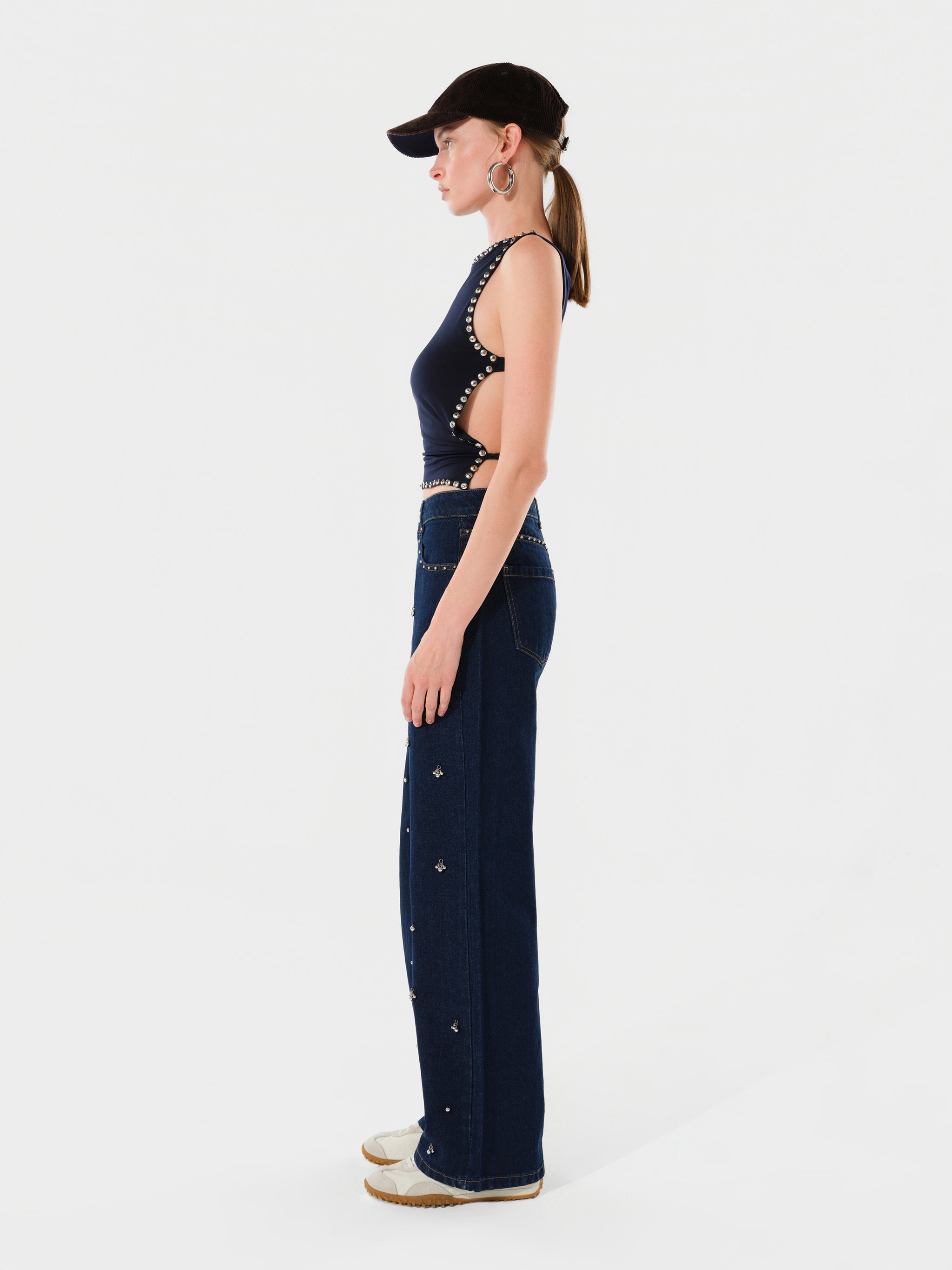 HARLY - Embellished straight-leg jeans