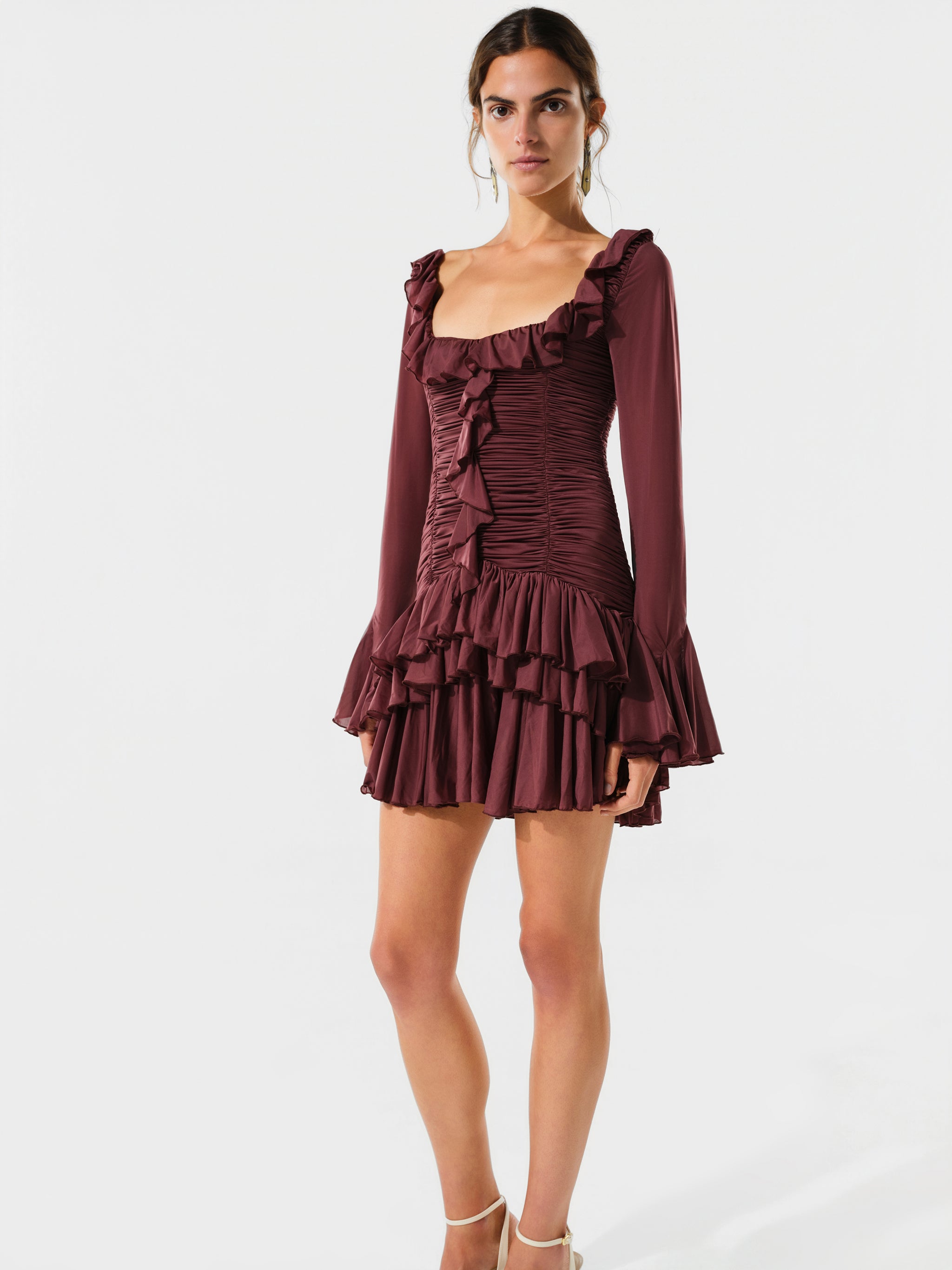 GEMMY - Mini dress with layered ruffle detail