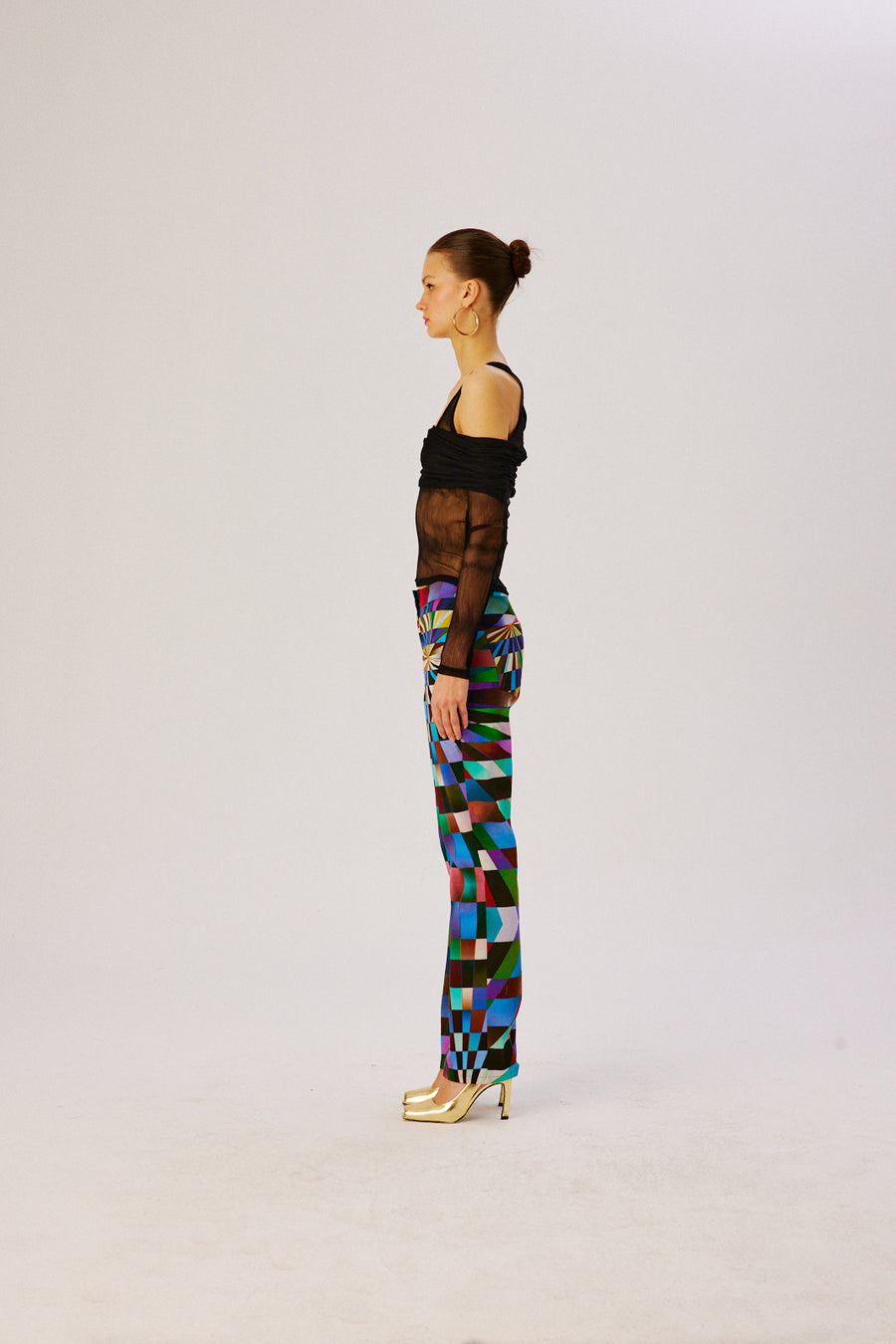 BERY - Kaleidoscope printed straight-leg pant