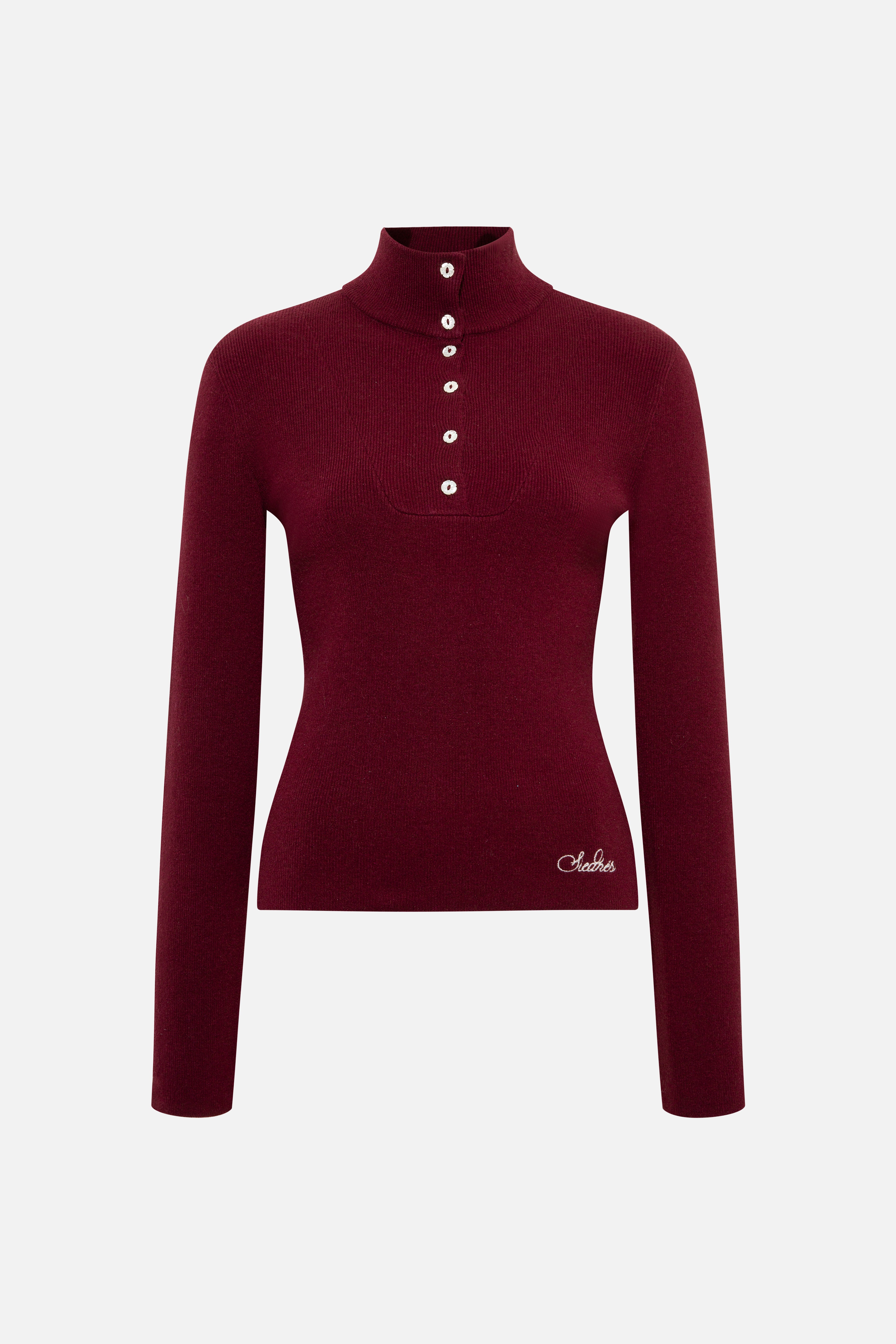 ELORA - High neck cashmere-wool knit