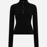 ELORA - High neck cashmere-wool knit