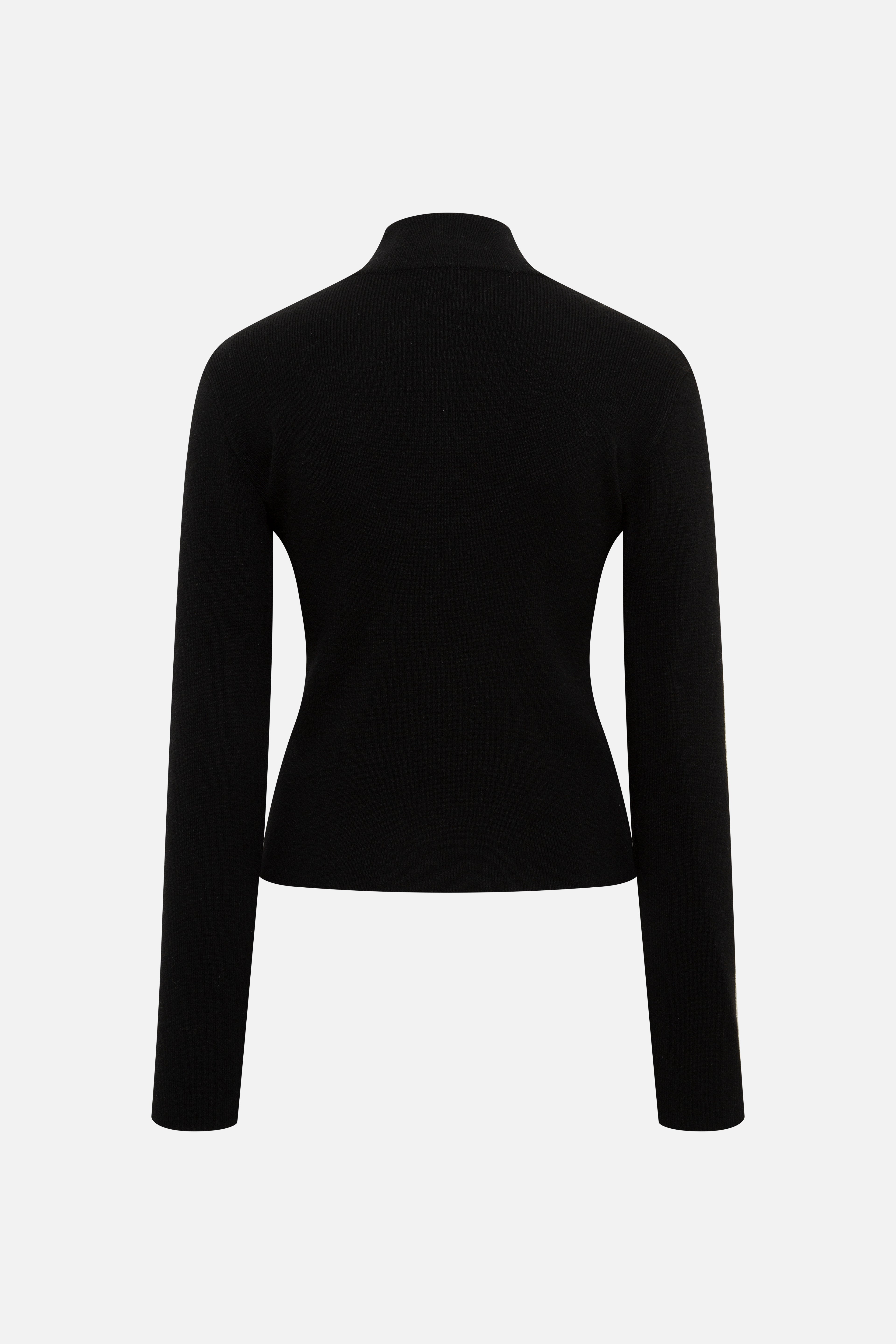 ELORA - High neck cashmere-wool knit