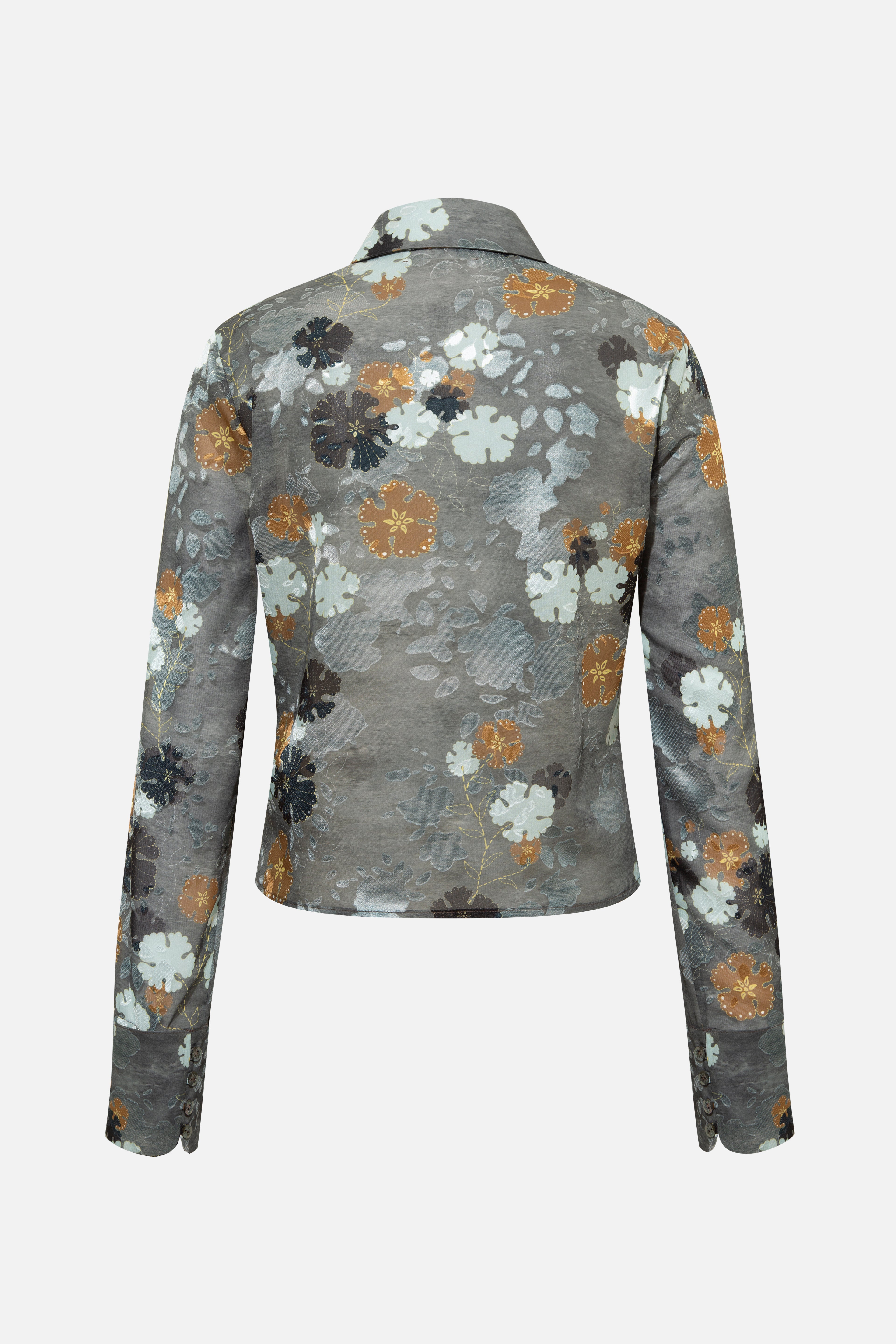 SEZANNE - Chiffon shirt with devoré detail