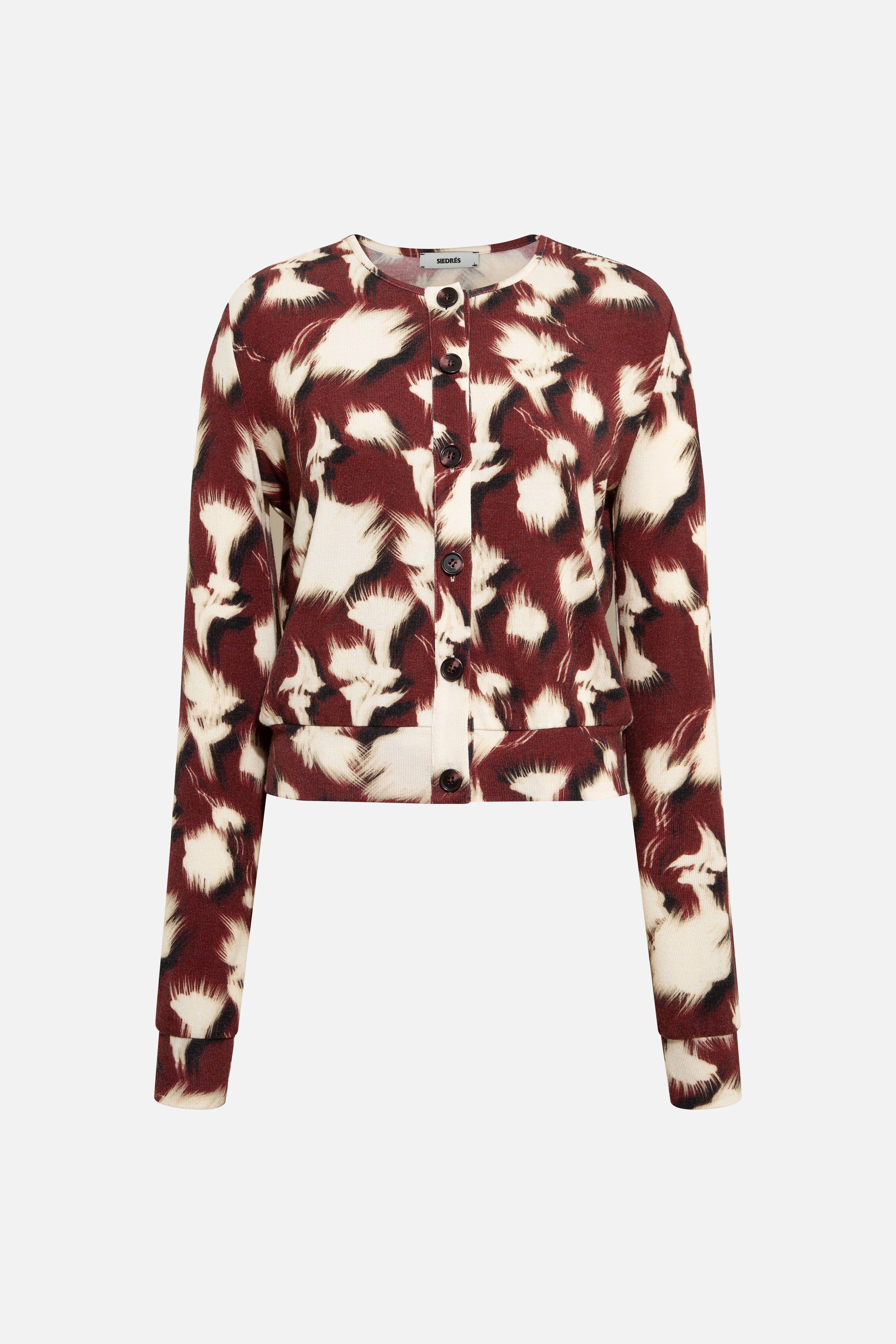 POLI - Printed jersey cardigan