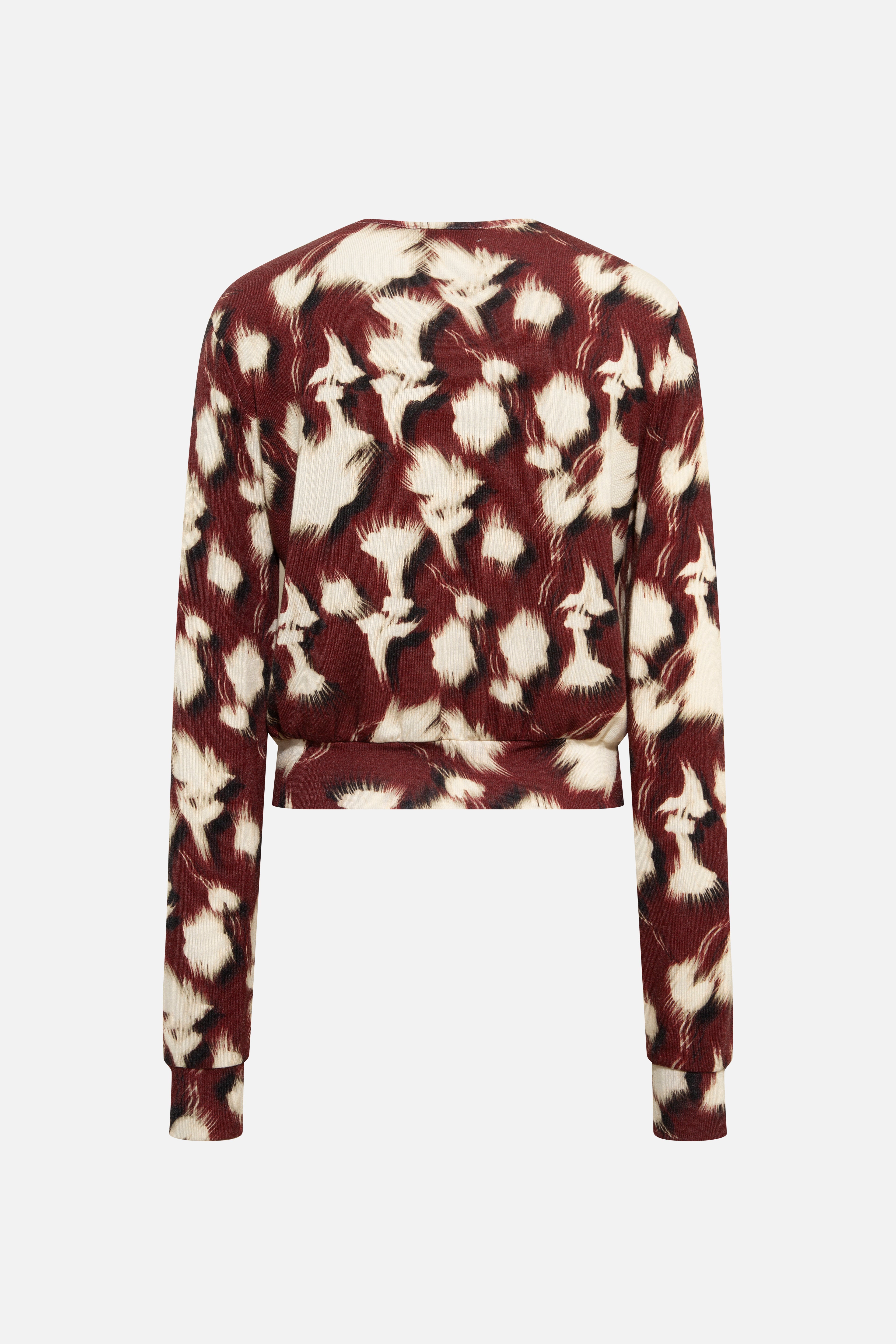 POLI - Printed jersey cardigan