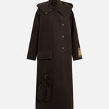WILMA - Long oversized wool coat