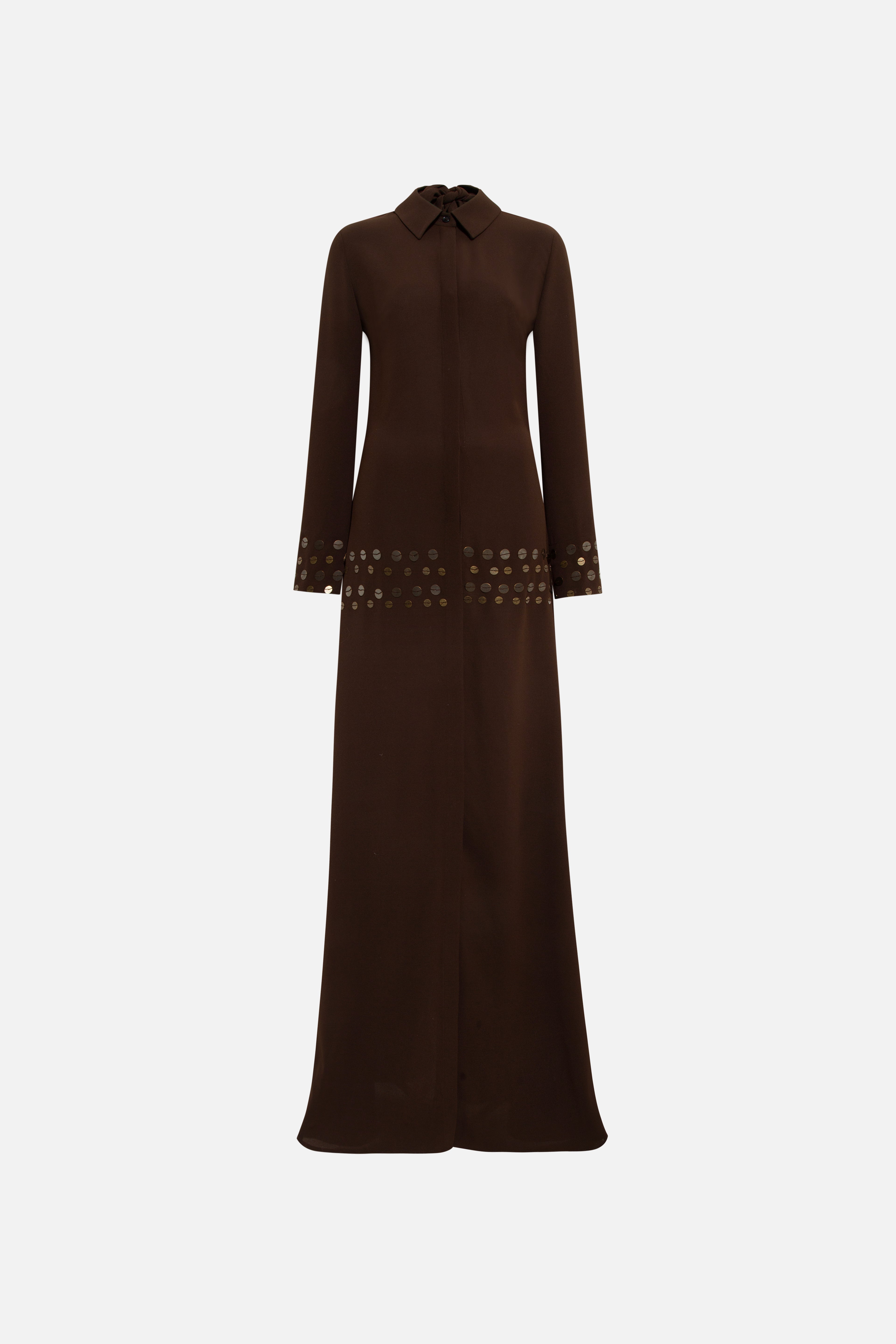 PALOMA - Open-back crepe dress