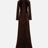 PALOMA - Open-back crepe dress