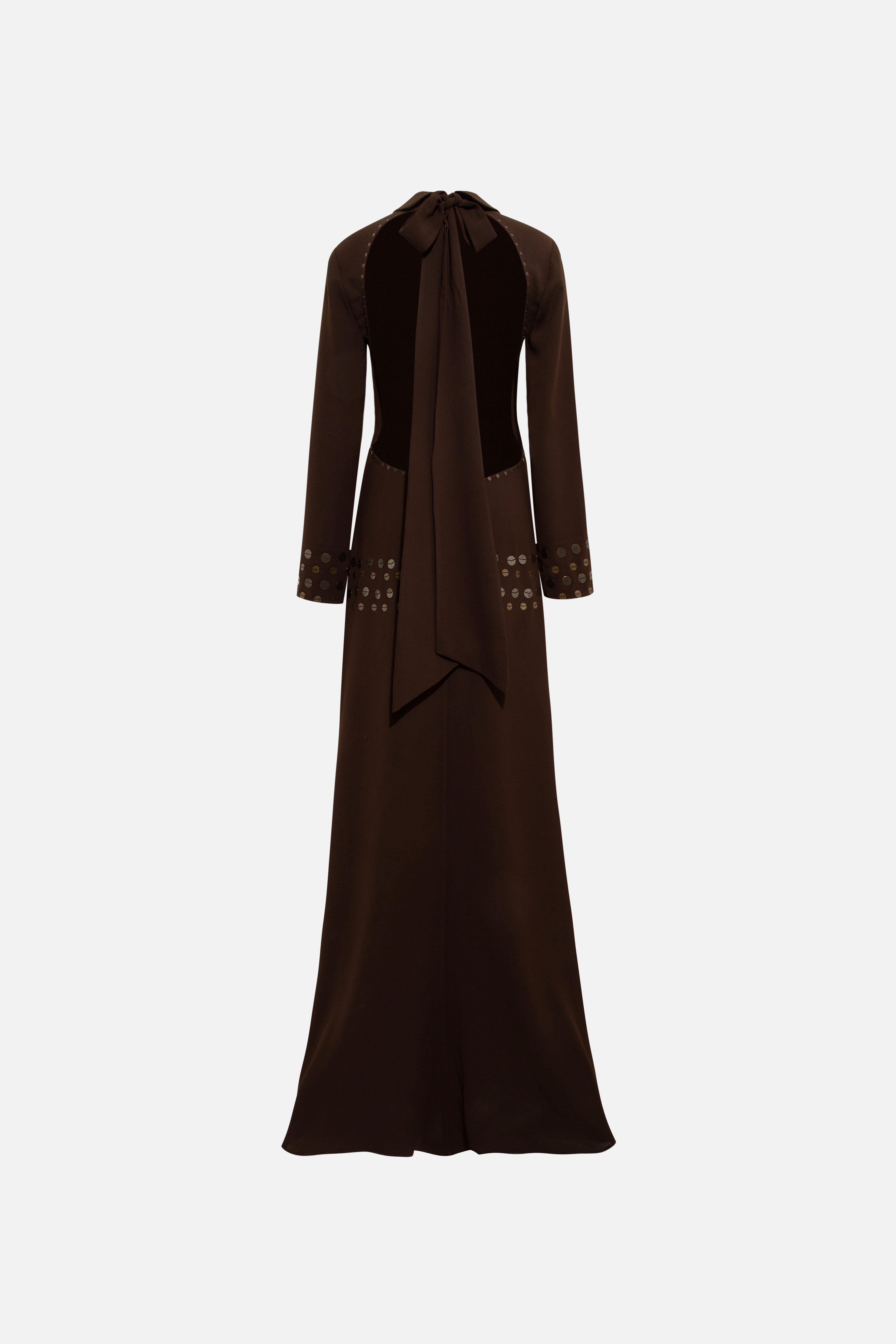 PALOMA - Open-back crepe dress