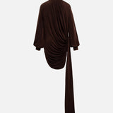 SELENE - High-neck mini jersey dress