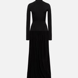 VESPER - High-neck button jersey dress