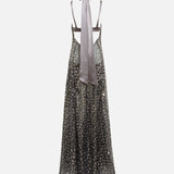 MATILDA - Bow detailed embroidered maxi dress