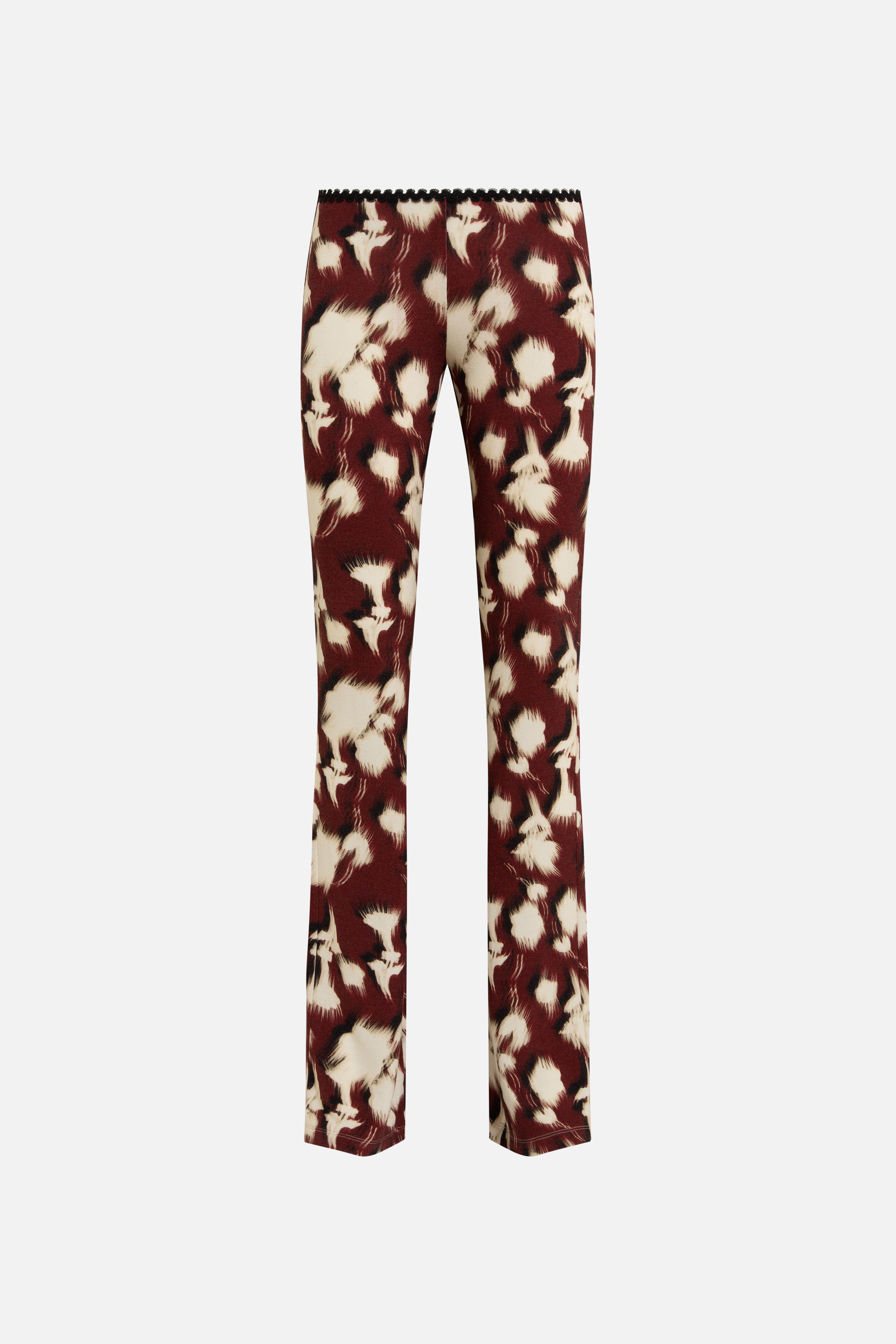 FLO - Printed jersey flare pants