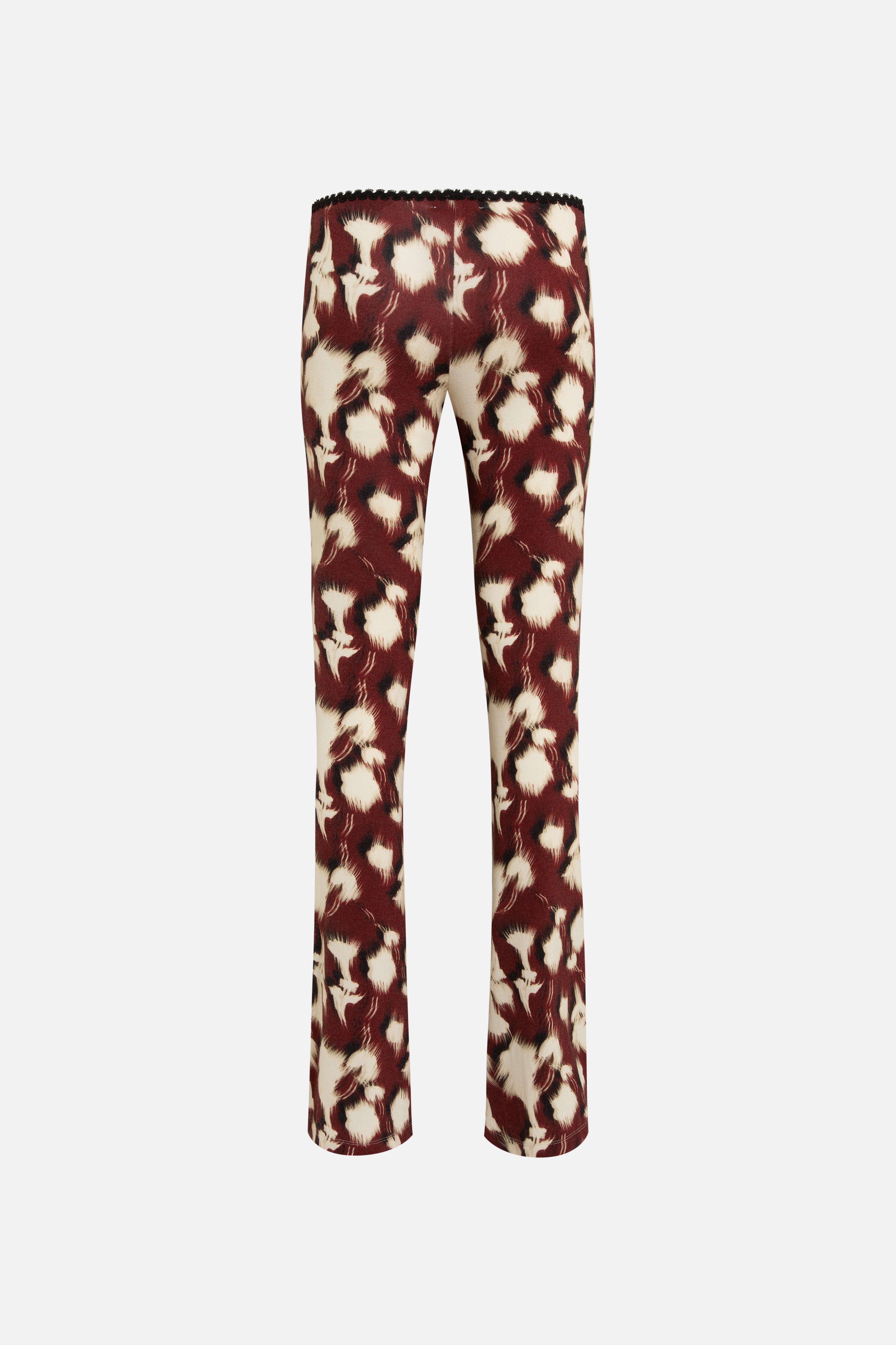 FLO - Printed jersey flare pants