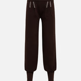 ROSENA - Knit harem pants with blanket-stitched hem