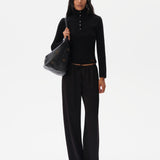 SIERRA - Large studded tote bag with adjustable strap