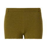 SOU - Belt detailed mini knit shorts