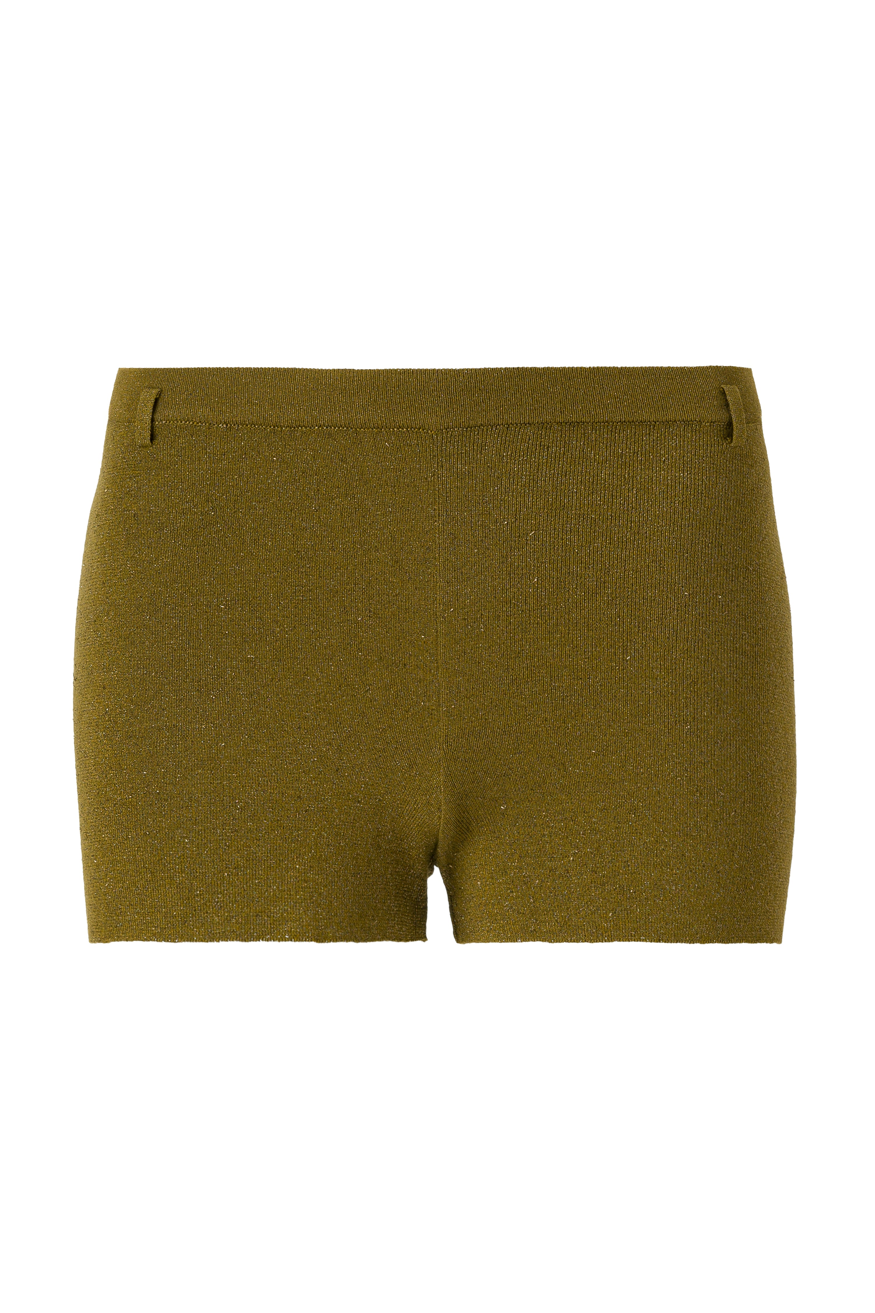 SOU - Belt detailed mini knit shorts
