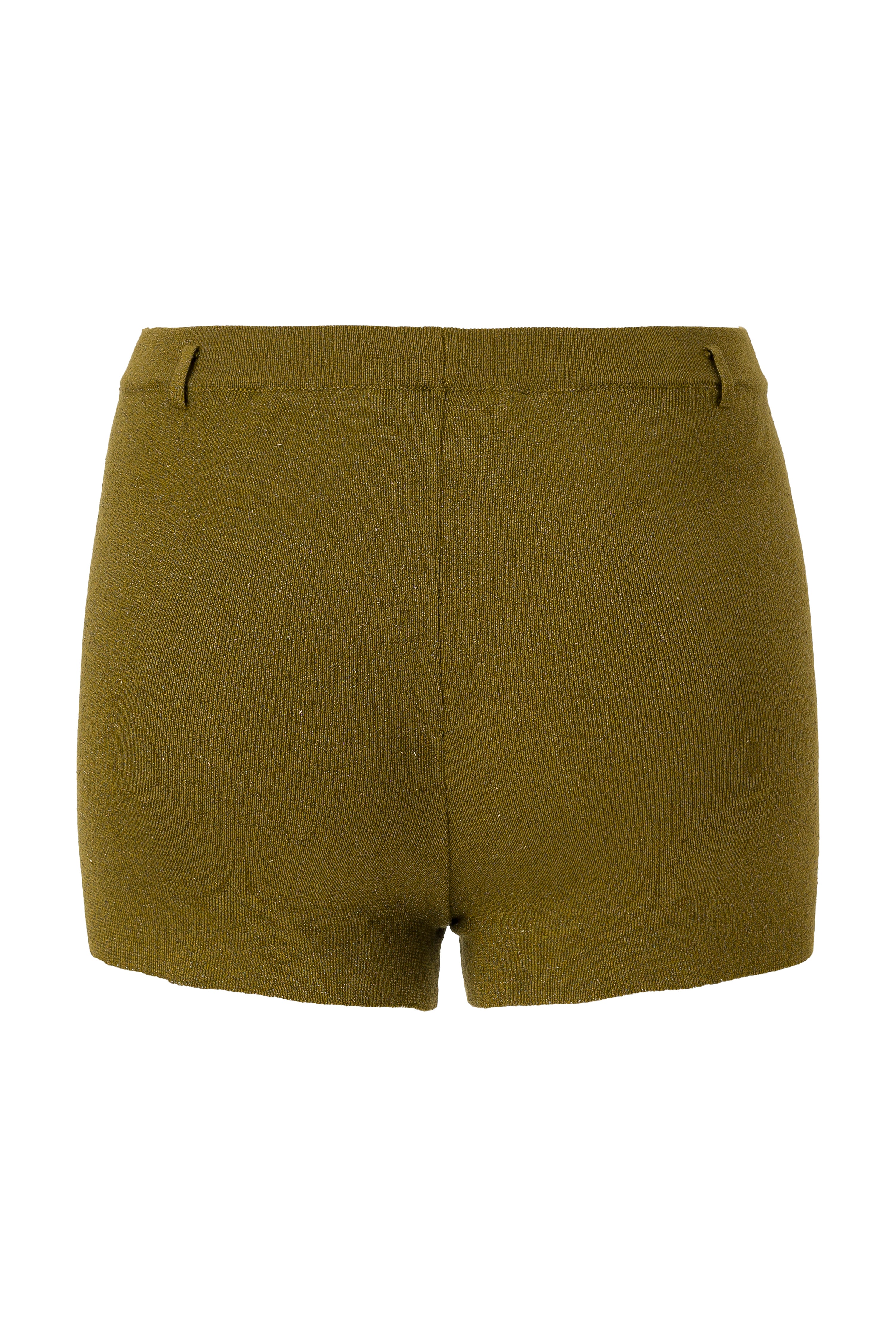 SOU - Belt detailed mini knit shorts