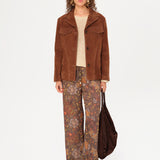 MANOCE - Wide-leg drawstring satin pants