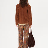 MANOCE - Wide-leg drawstring satin pants